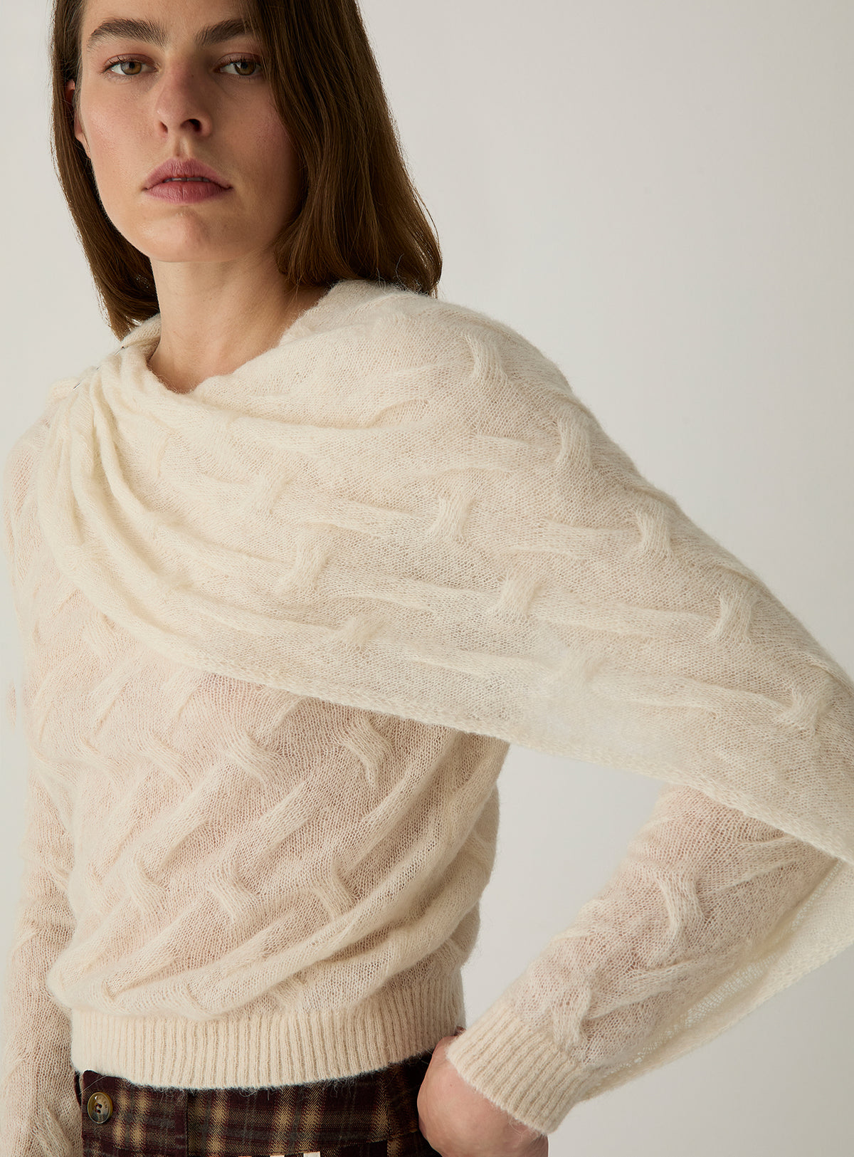 Parker textured knit - ecru