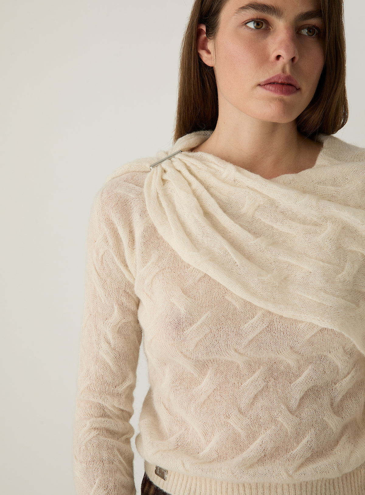 Parker textured knit - ecru