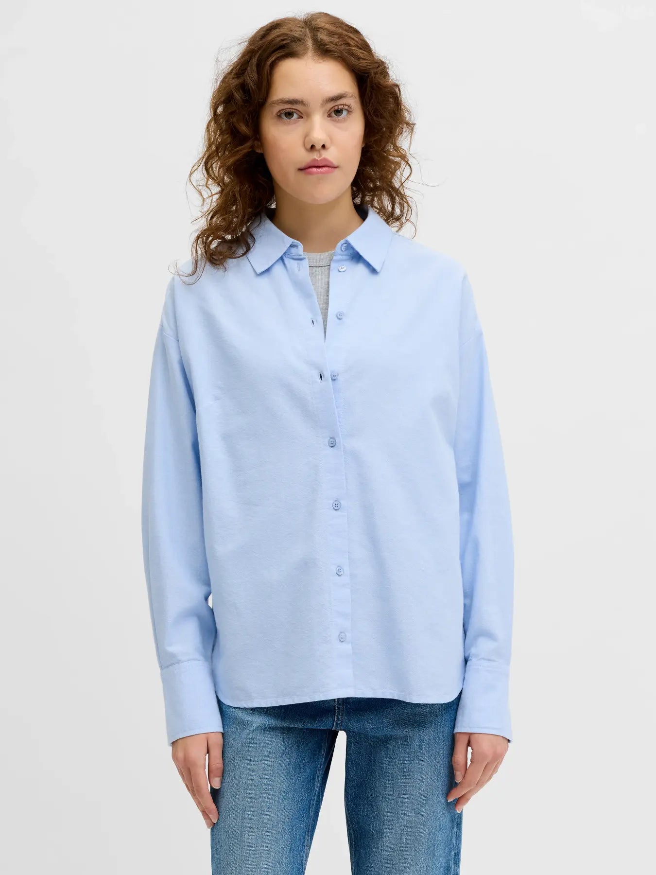 JXLEA OXFORD LS SHIRT - SKYWAY
