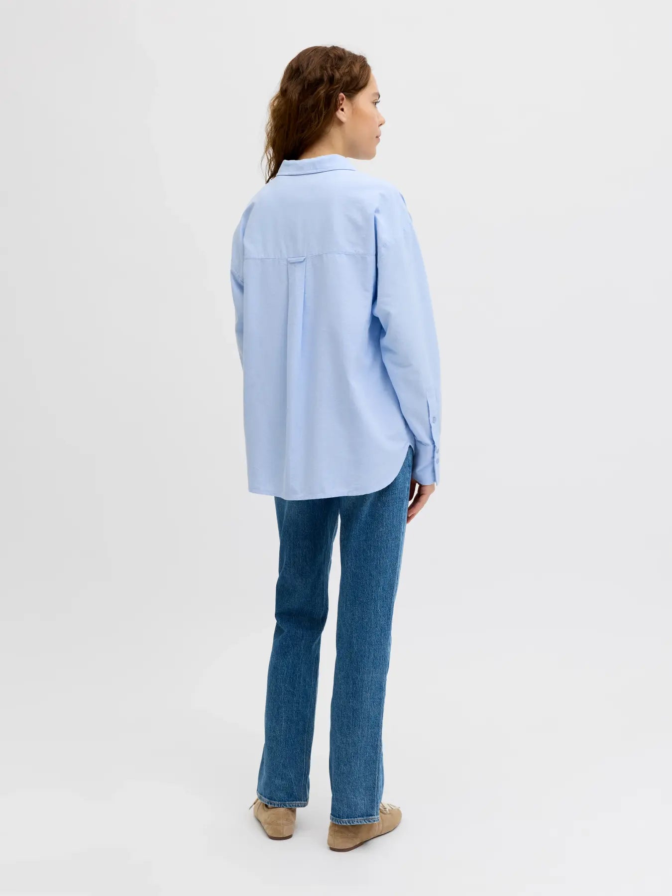 JXLEA OXFORD LS SHIRT - SKYWAY