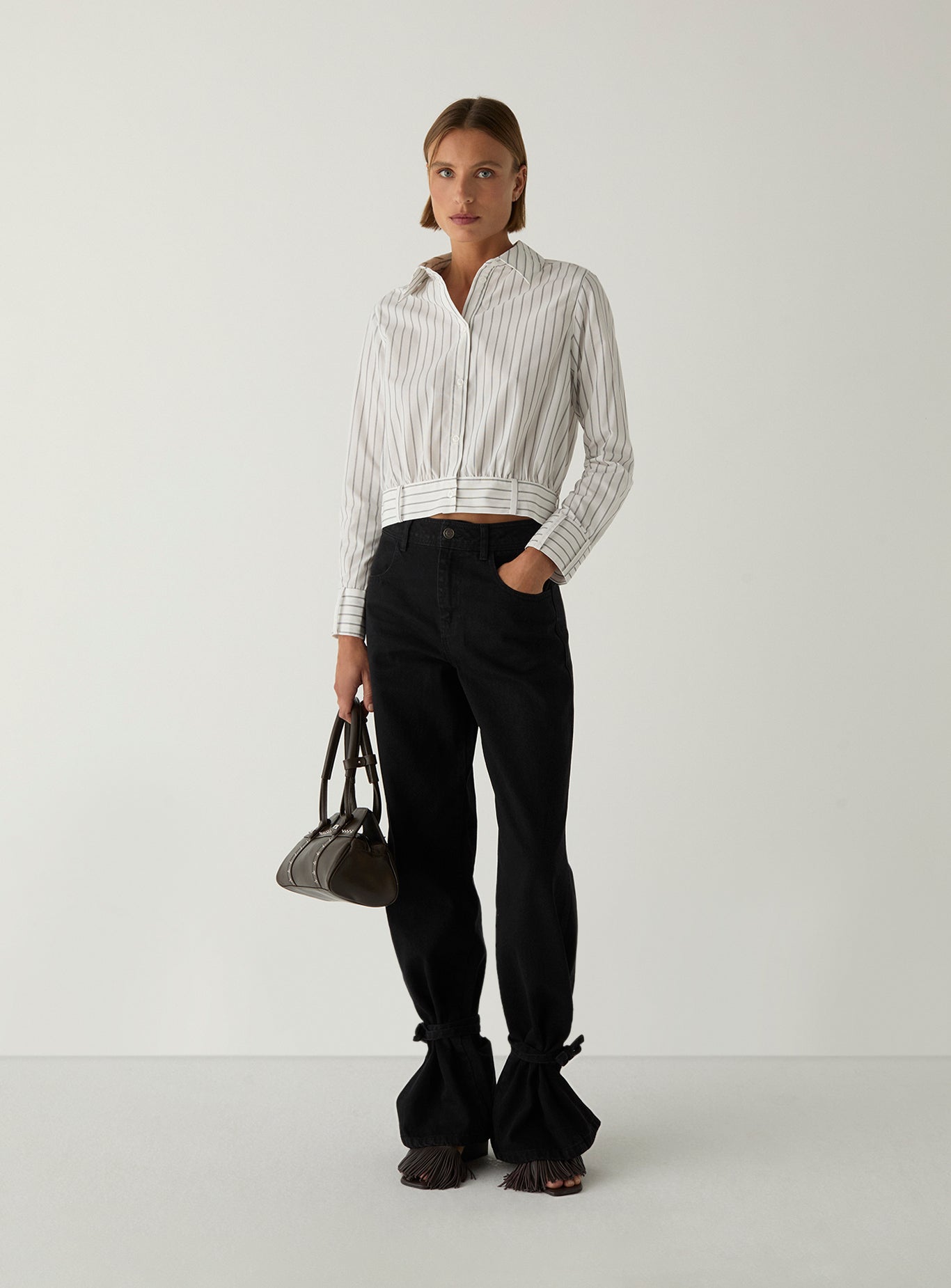 Ryka striped shirt - White