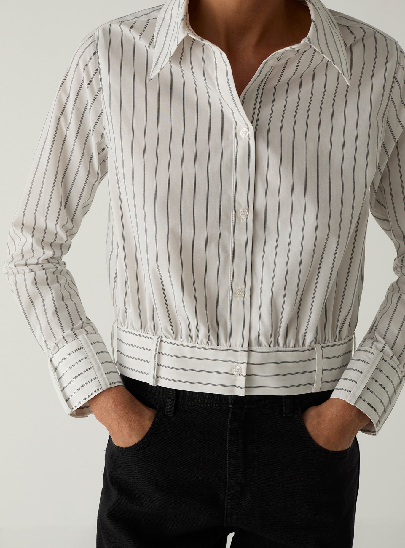 Ryka striped shirt - White