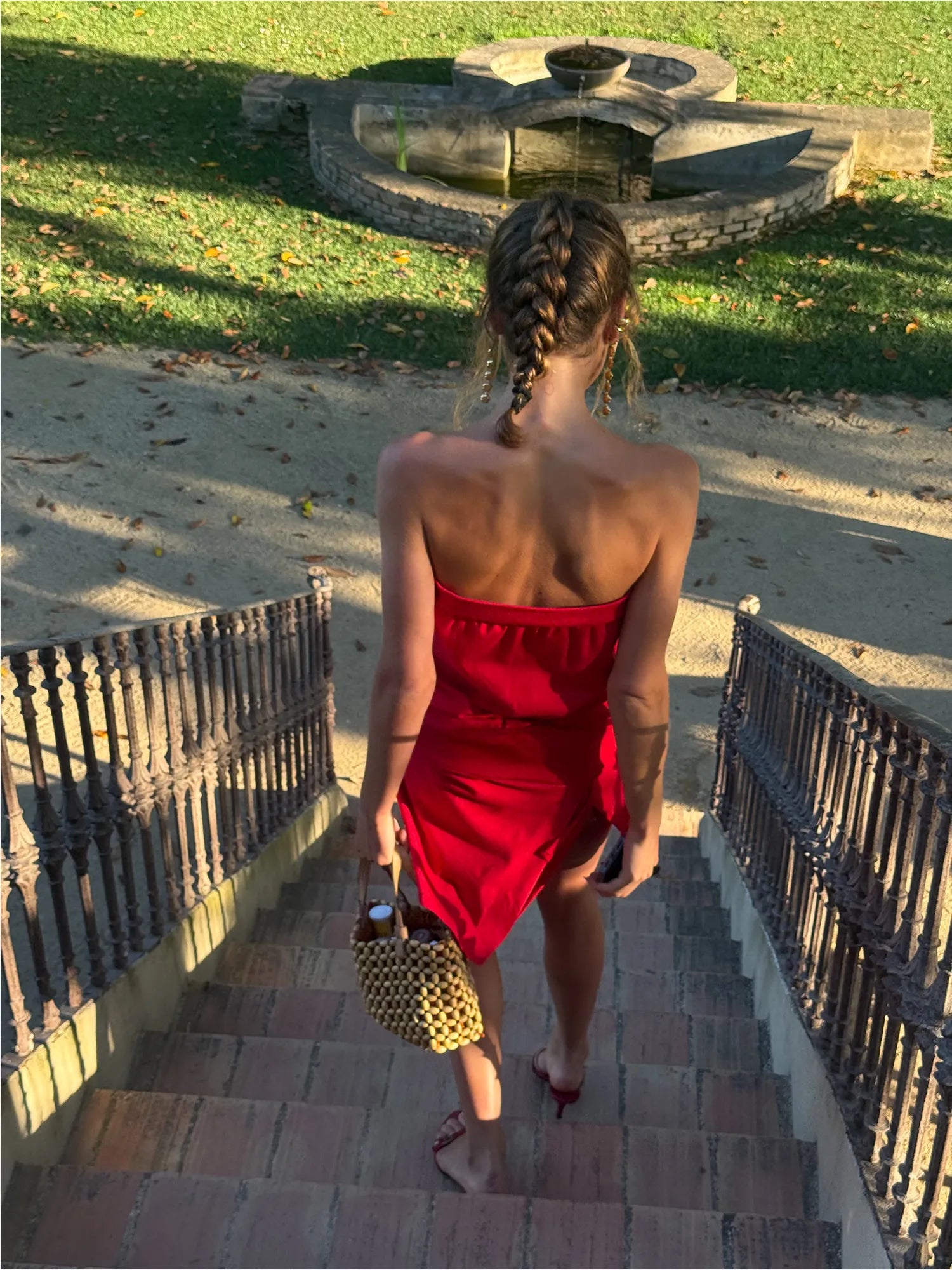 Caps dress - Red