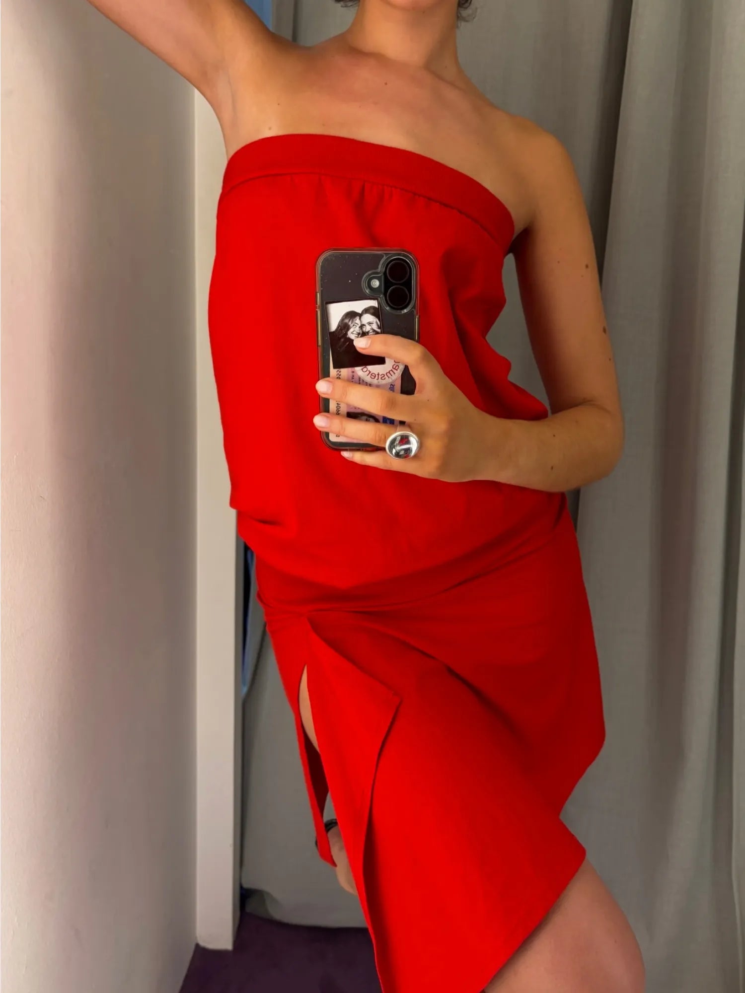 Caps dress - Red