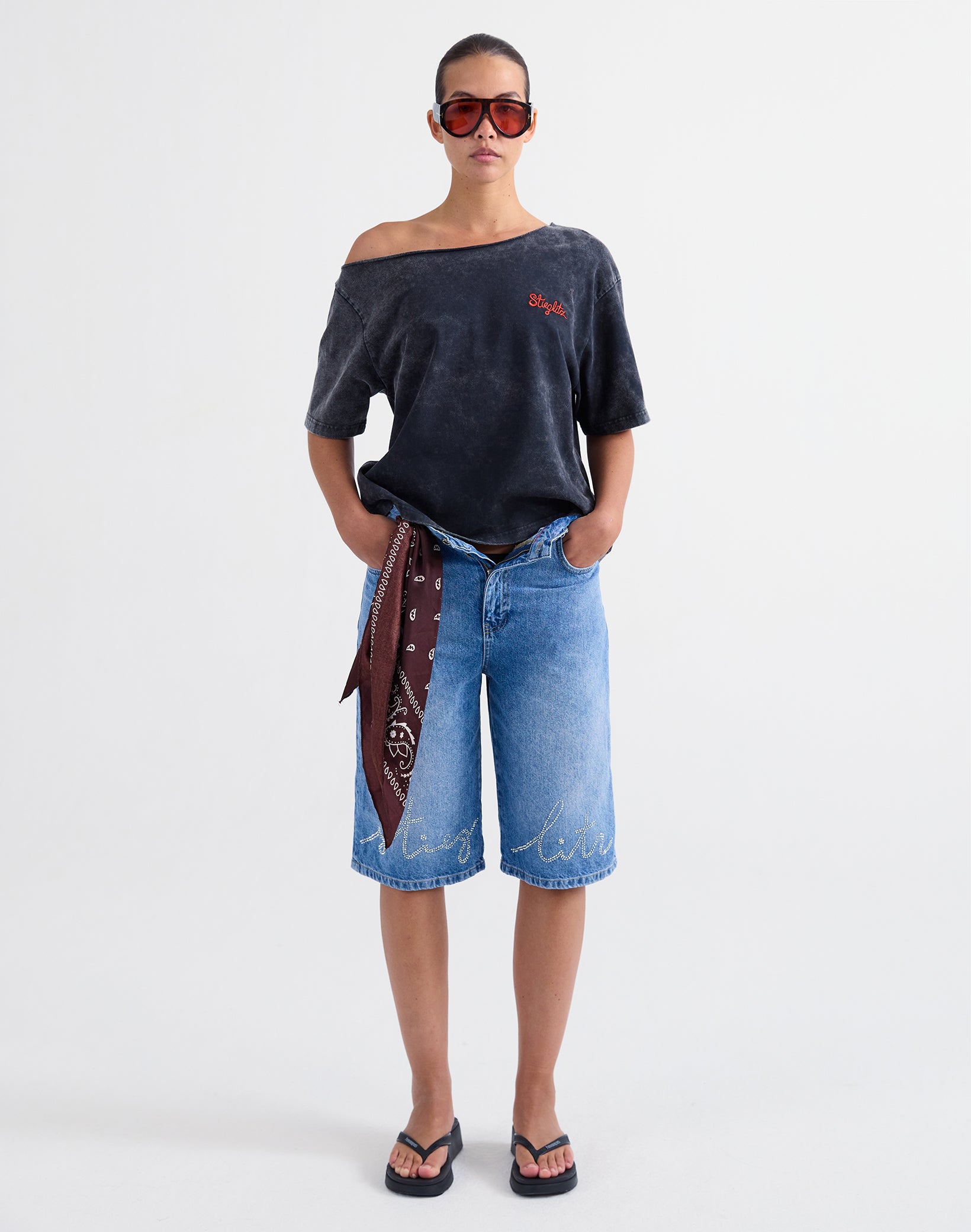 Fabio denim shorts - Denim blue