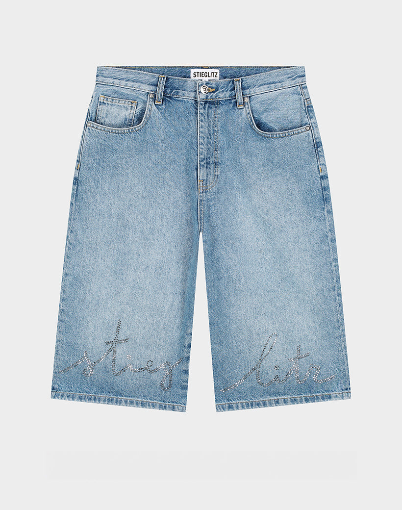 Fabio denim shorts - Denim blue