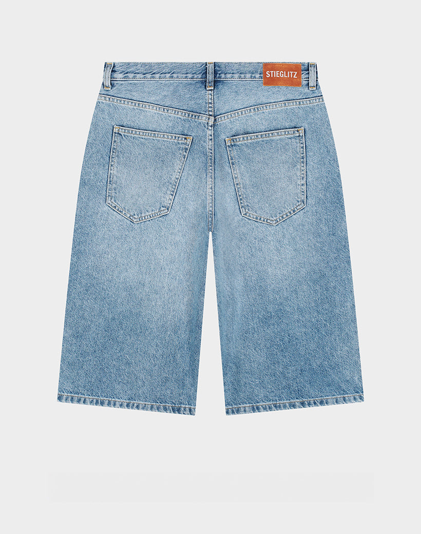 Fabio denim shorts - Denim blue
