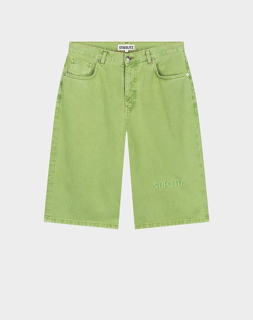 Alexio denim shorts - Green