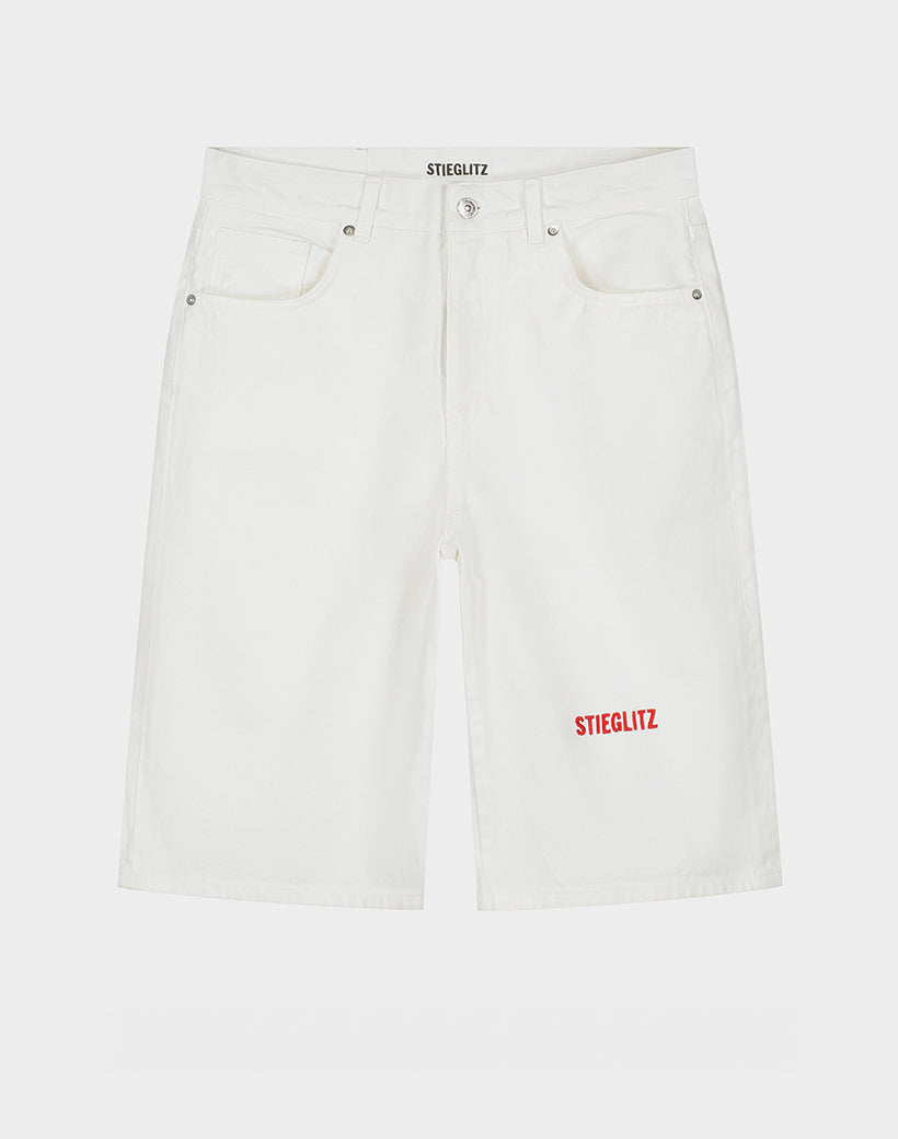 Leonor denim short - White