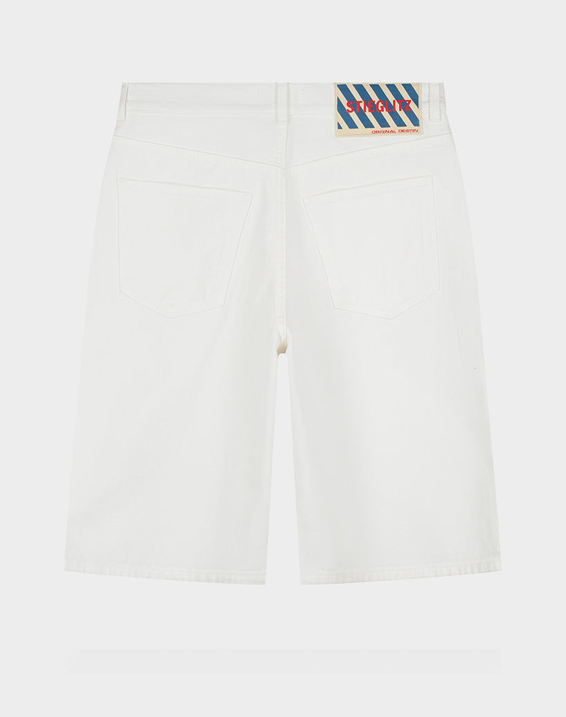 Leonor denim short - White