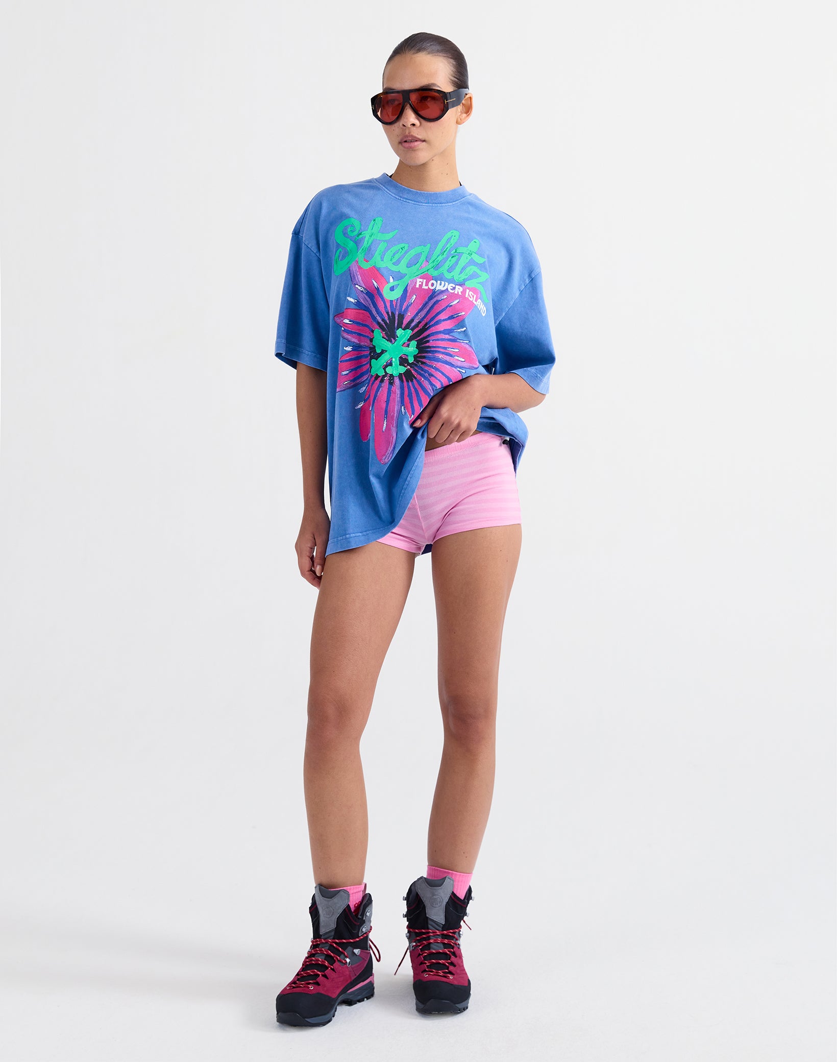 Elida oversized T-shirt - Blue