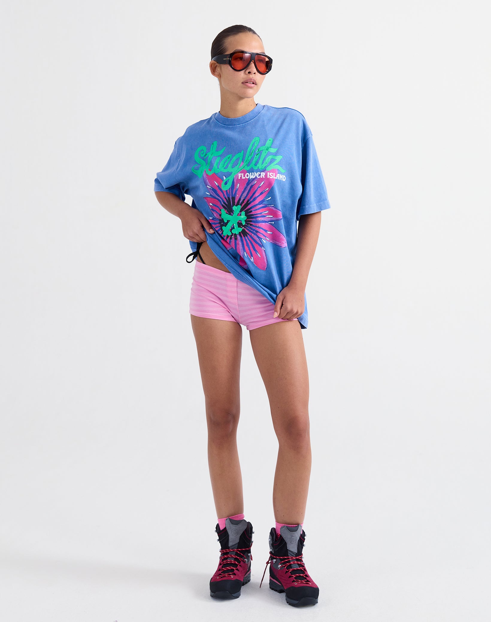 Elida oversized T-shirt - Blue
