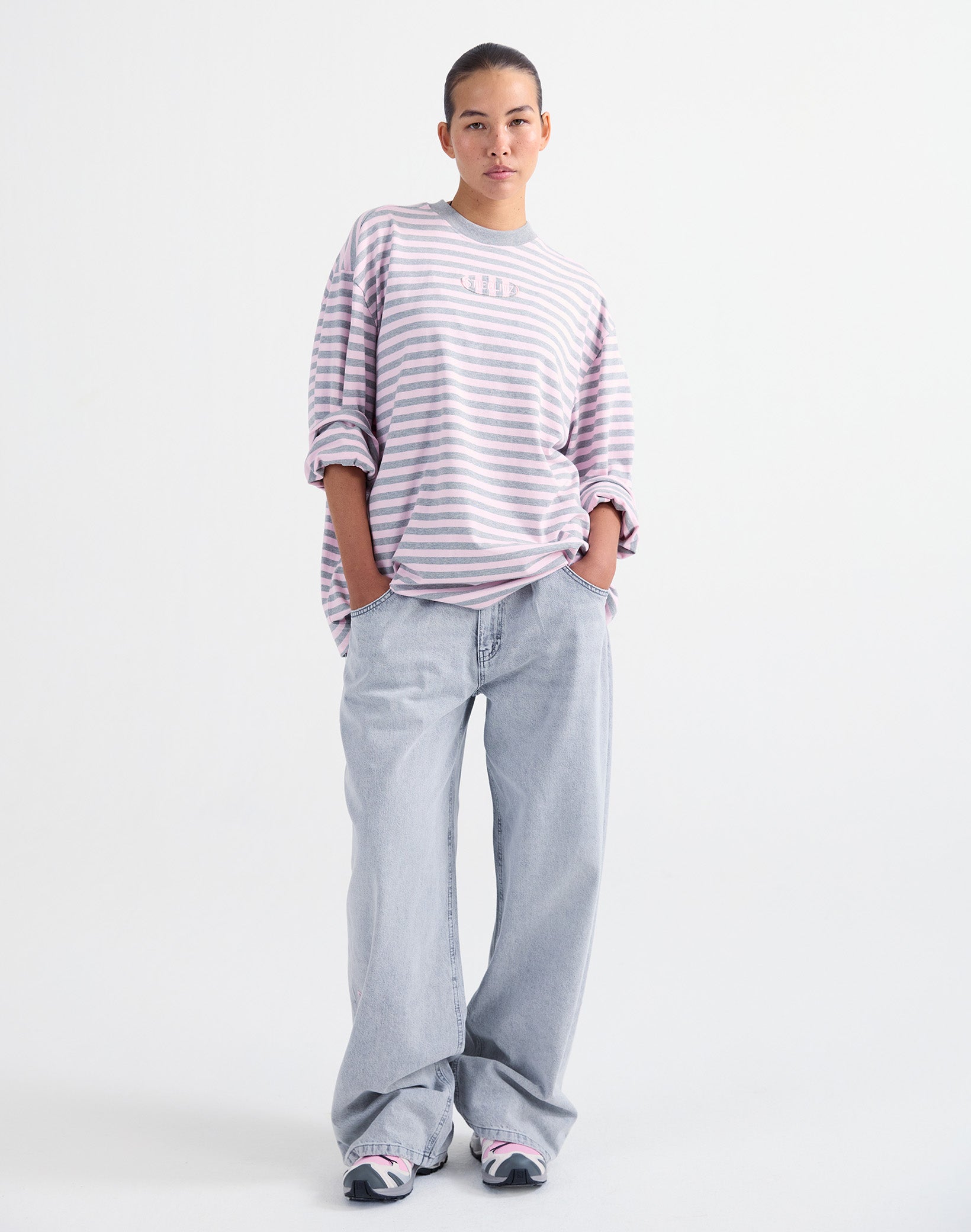 Pia wide skate longsleeve - Pink