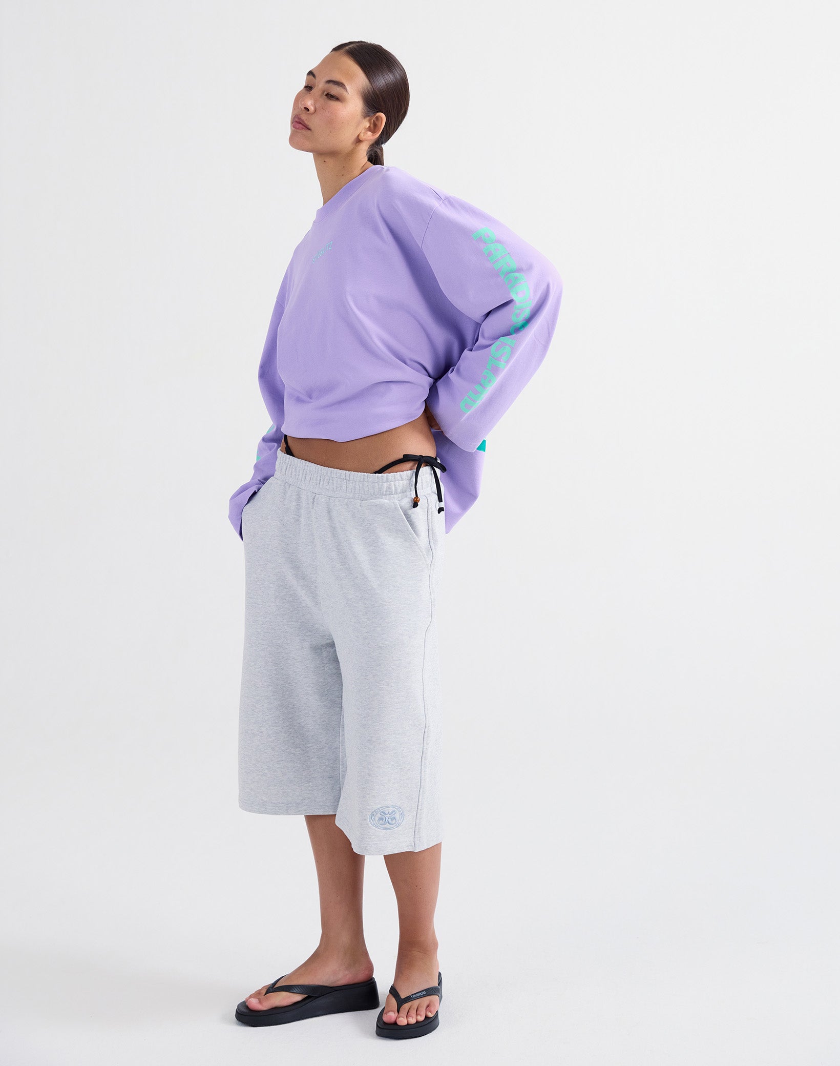 Fanna wide skate longsleeve - Purple