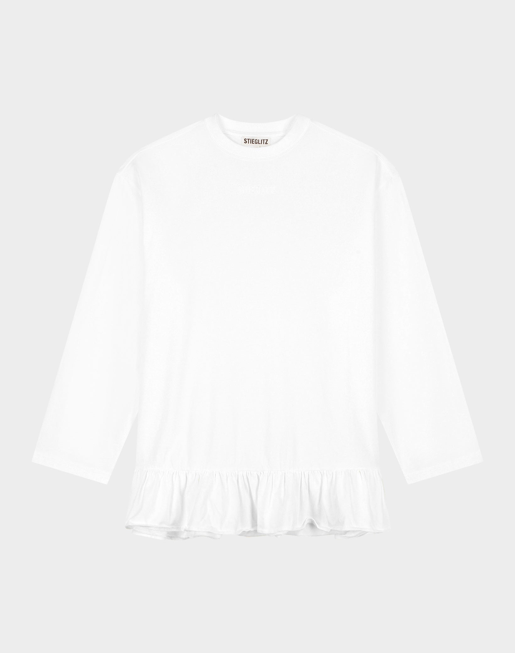 Brisa wide skate longsleeve - White