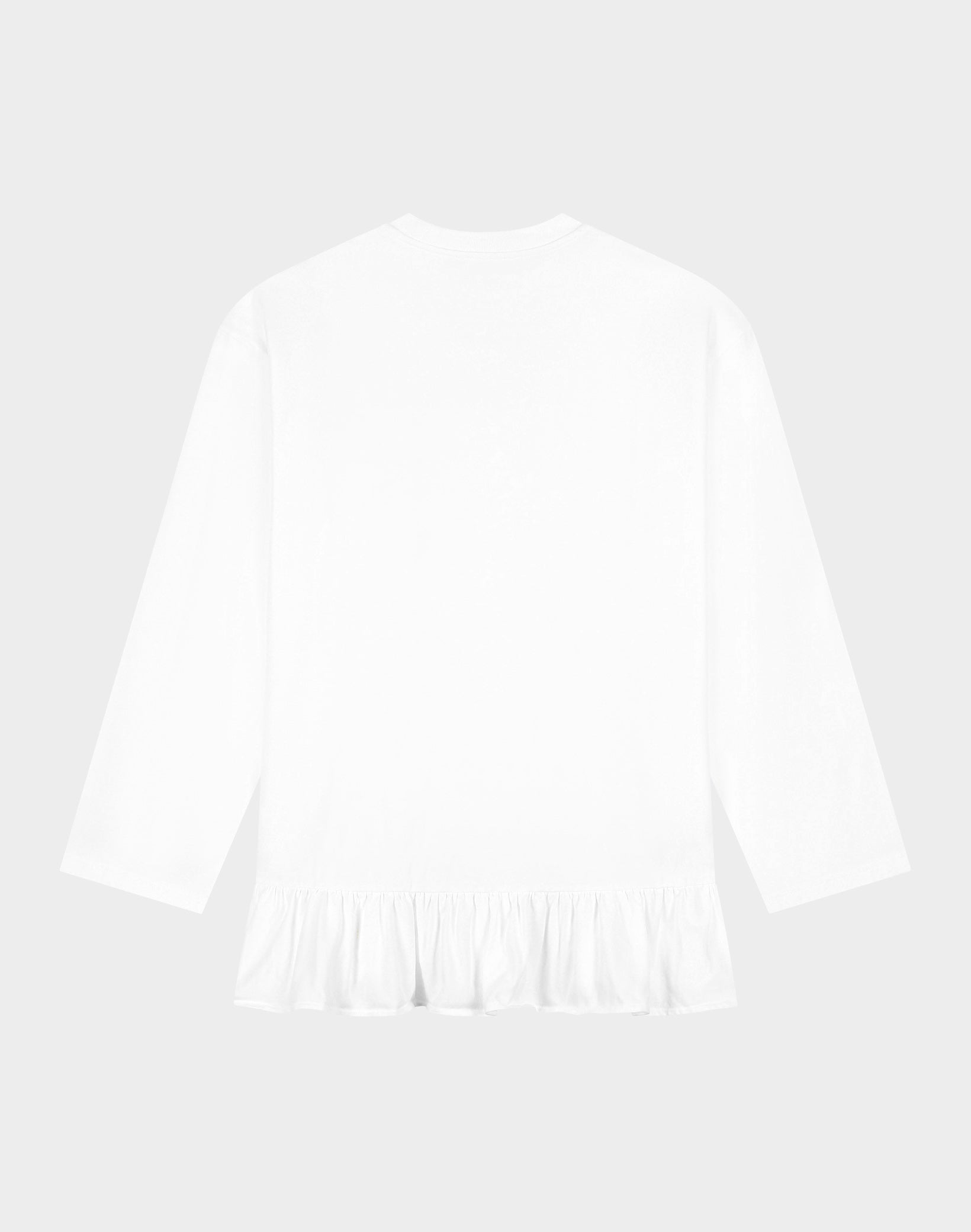 Brisa wide skate longsleeve - White