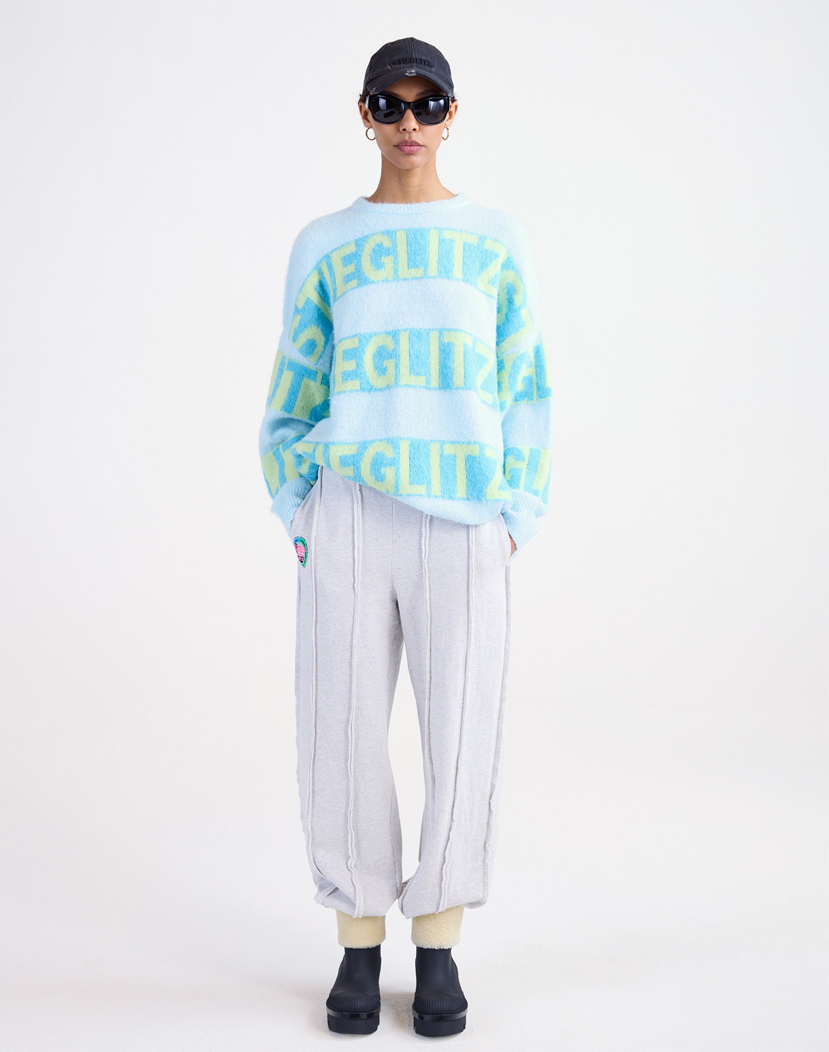 Keisa knitted sweater - Blue