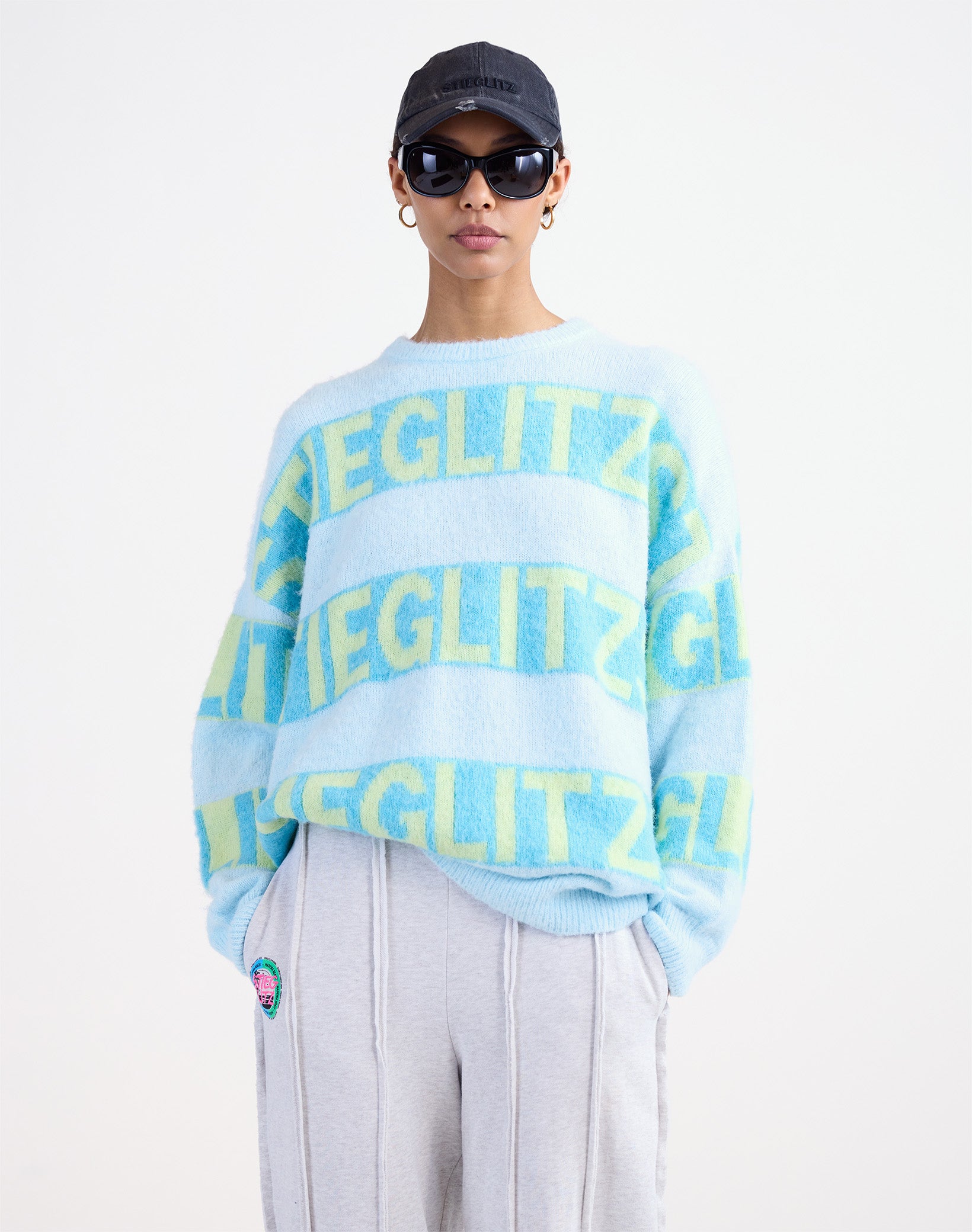 Keisa knitted sweater - Blue