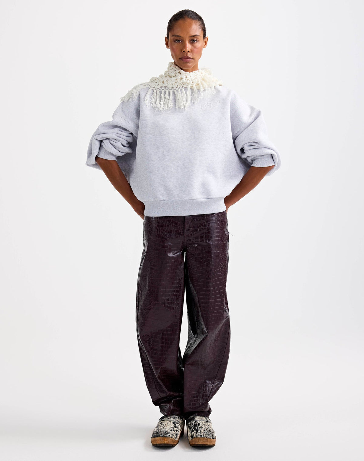 Draco Balloon Pants - Burgundy