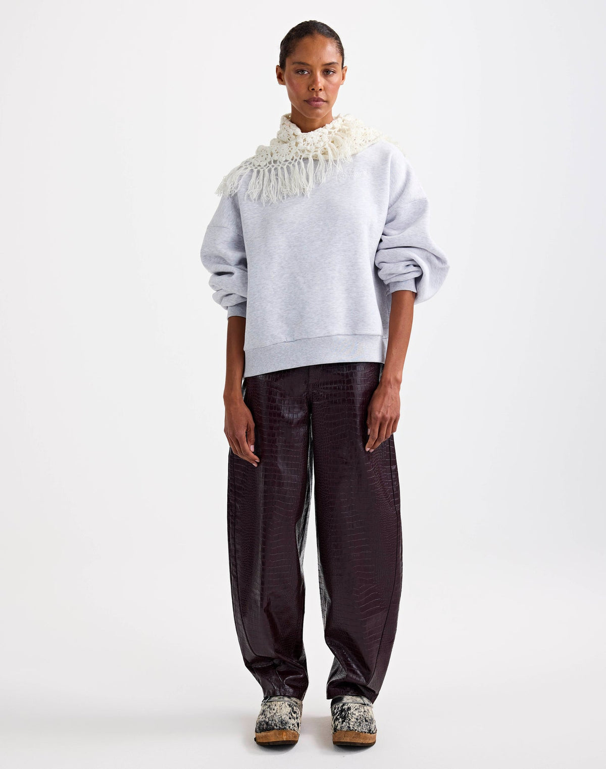Draco Balloon Pants - Burgundy
