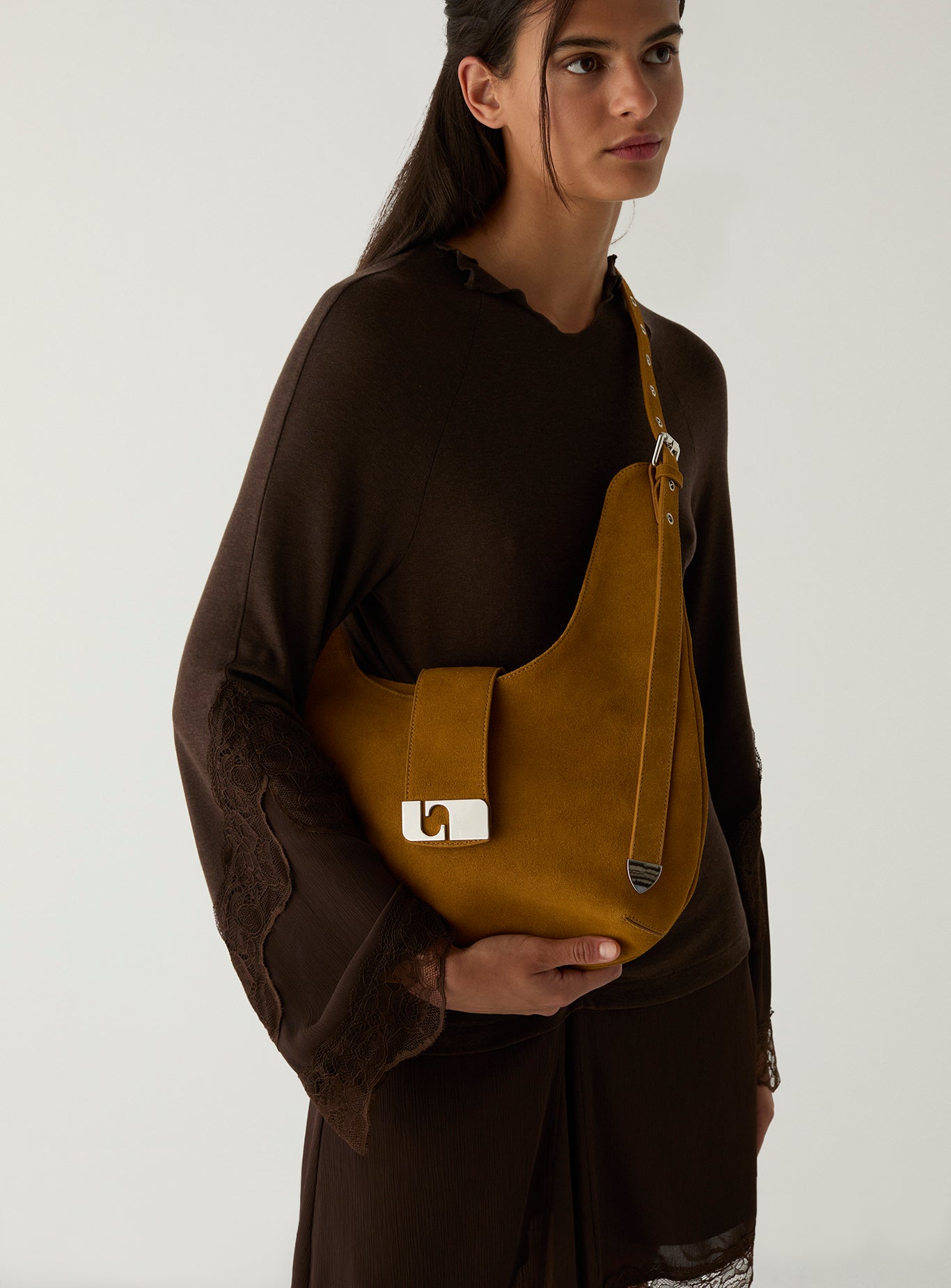 Vixen suede bag - Camel