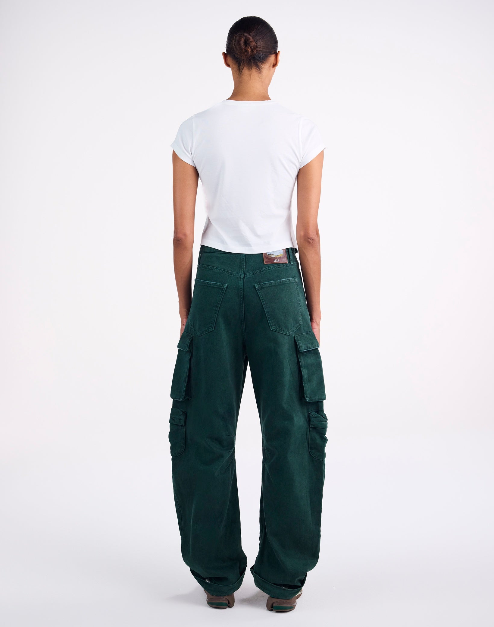 Franca balloon cargo jeans - Green