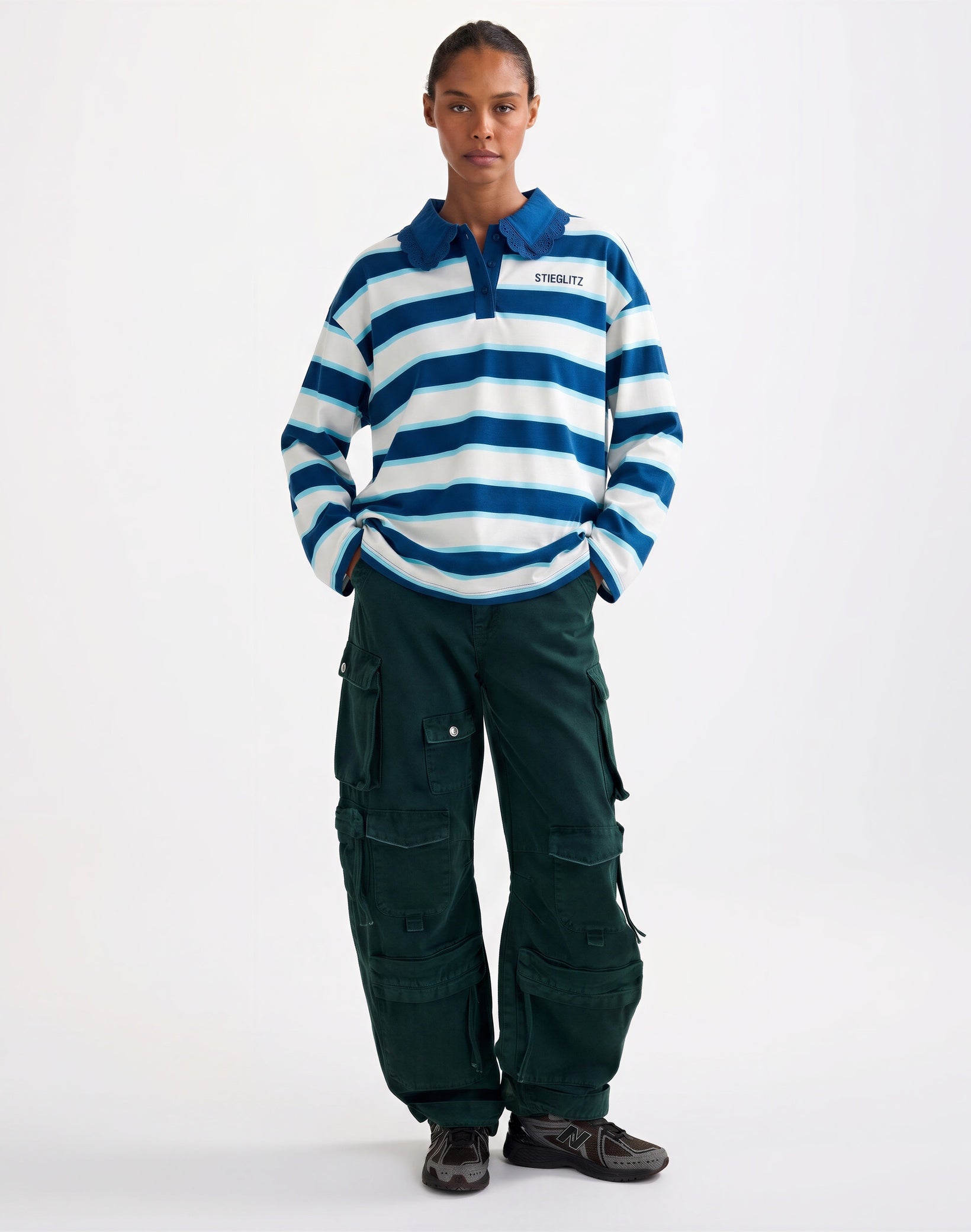 Franca balloon cargo jeans - Green