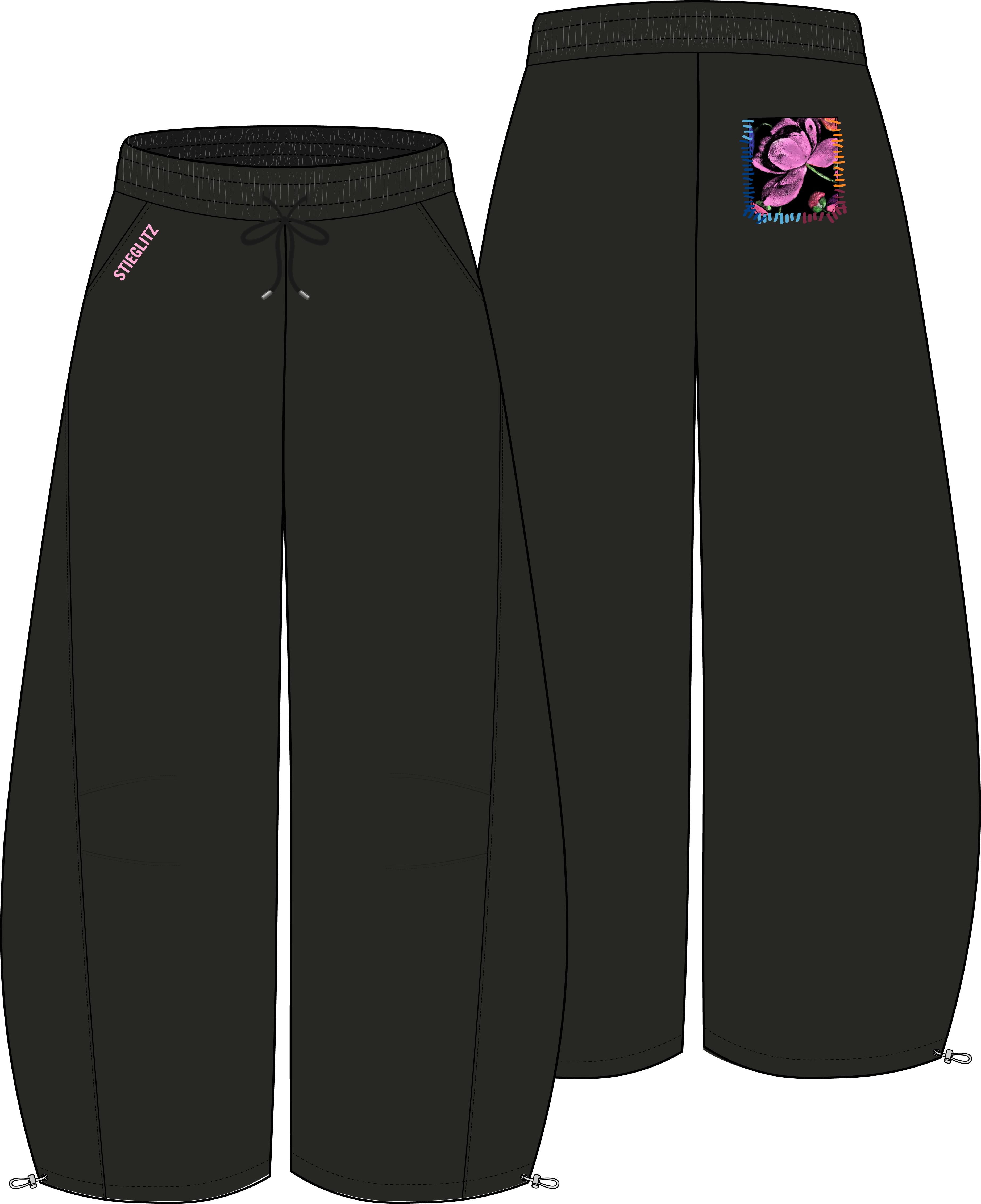 Nero balloo pants - black