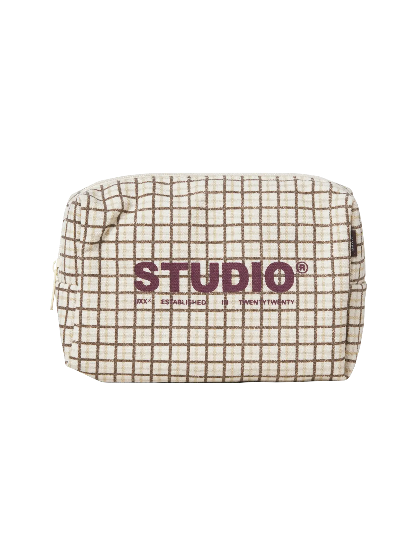 JXBETHANY COSMETIC BAG ACC - EGRET W. CHECK