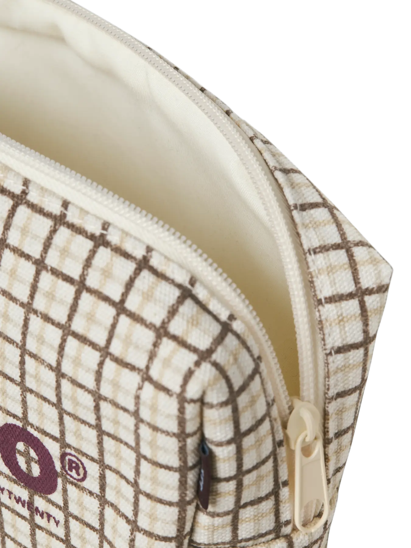 JXBETHANY COSMETIC BAG ACC - EGRET W. CHECK
