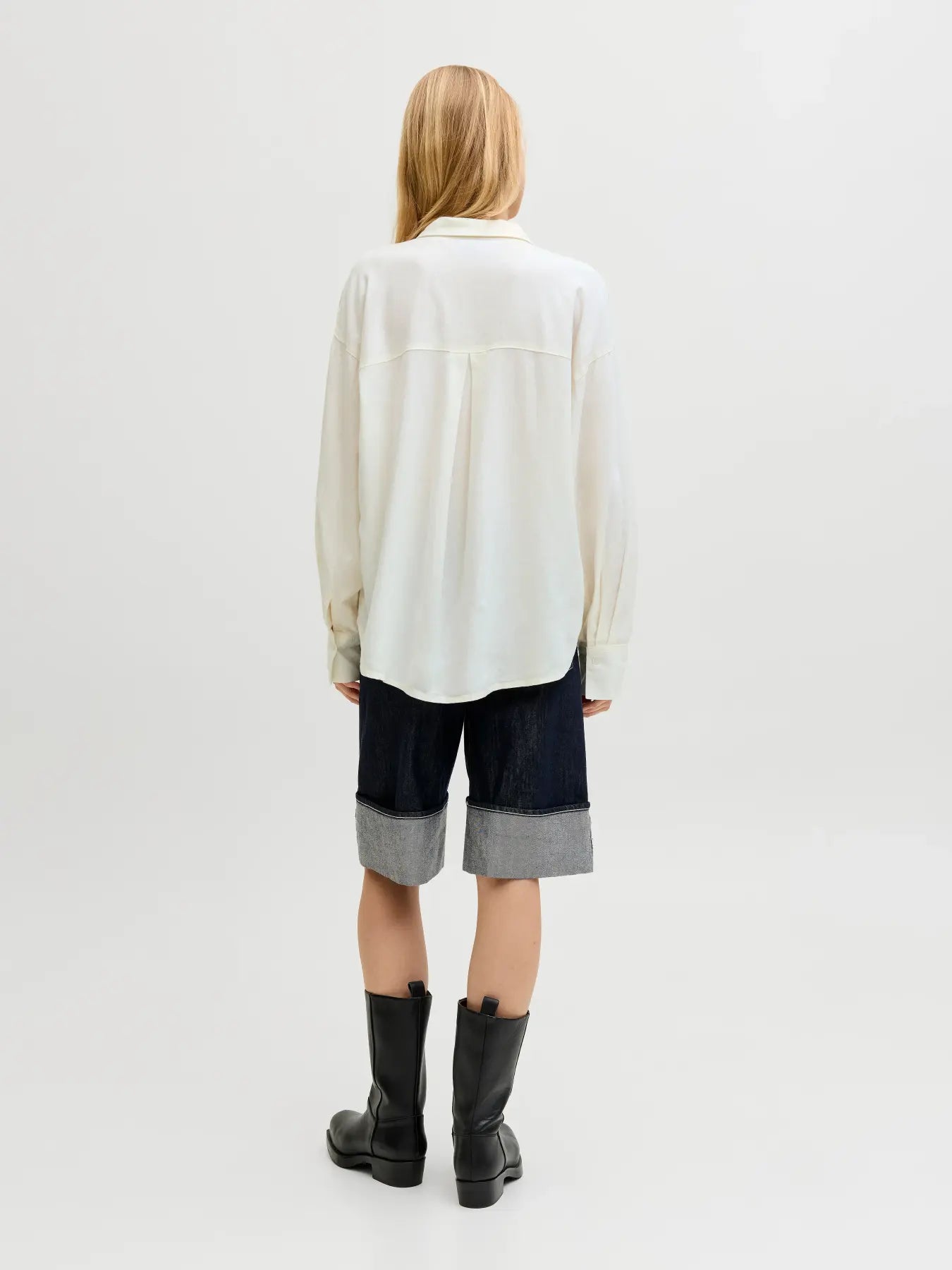 JXALMIRA LINEN SHIRT - BLANC DE BLANC