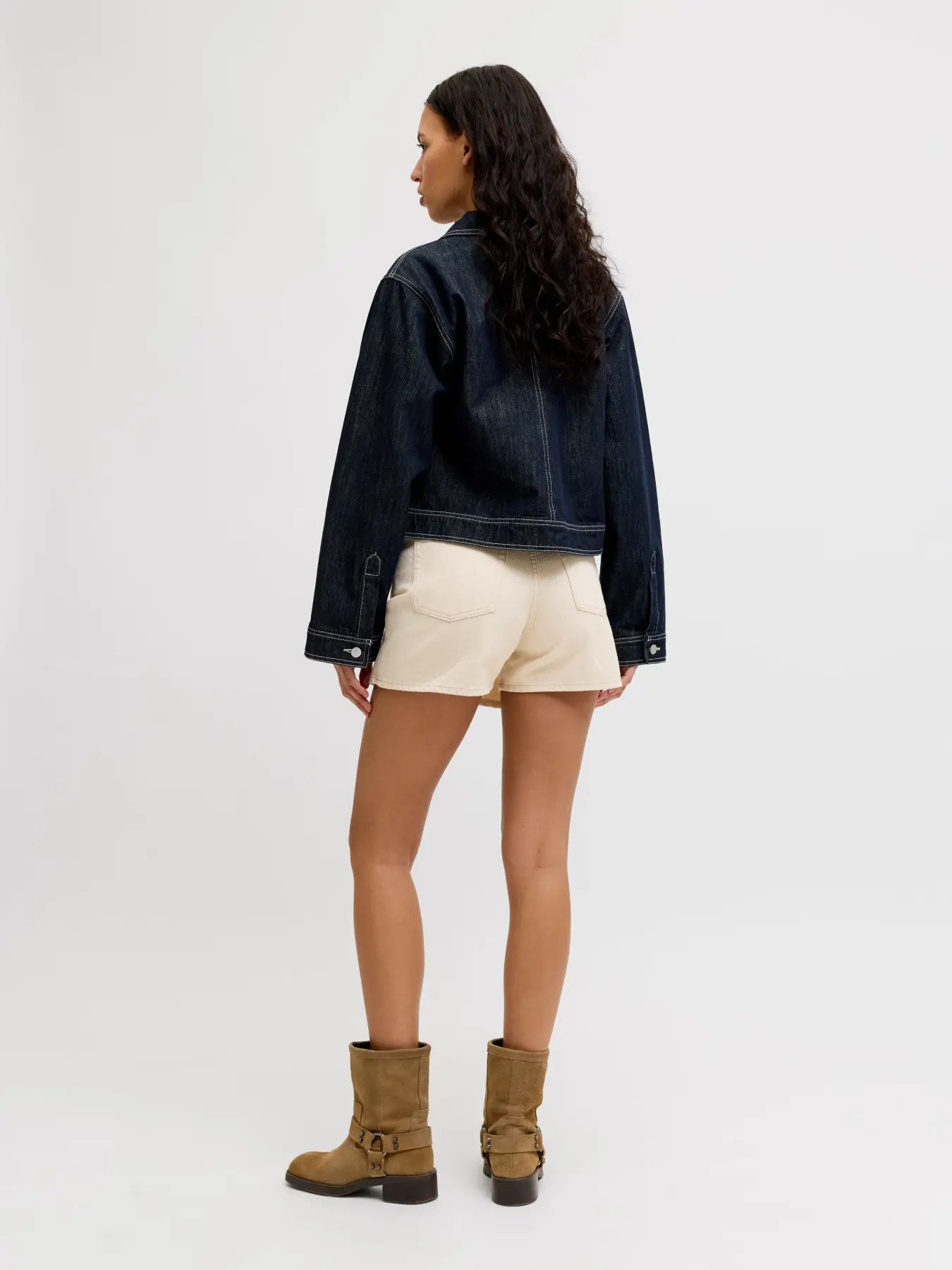 JXGRETA DENIM SKORT - ECRU