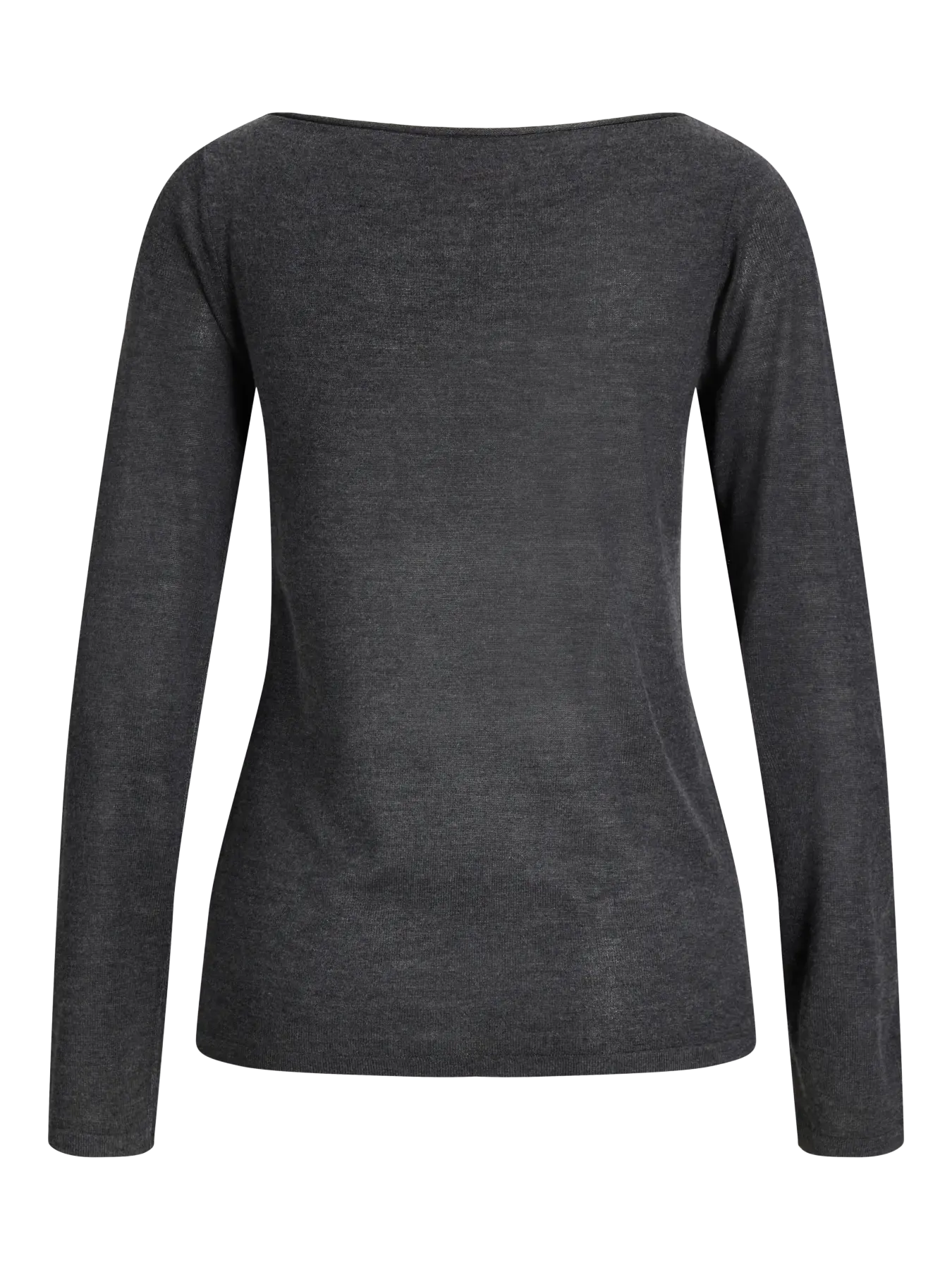 JXALBERTE BOAT NECK KNIT - DARK GREY MELANGE