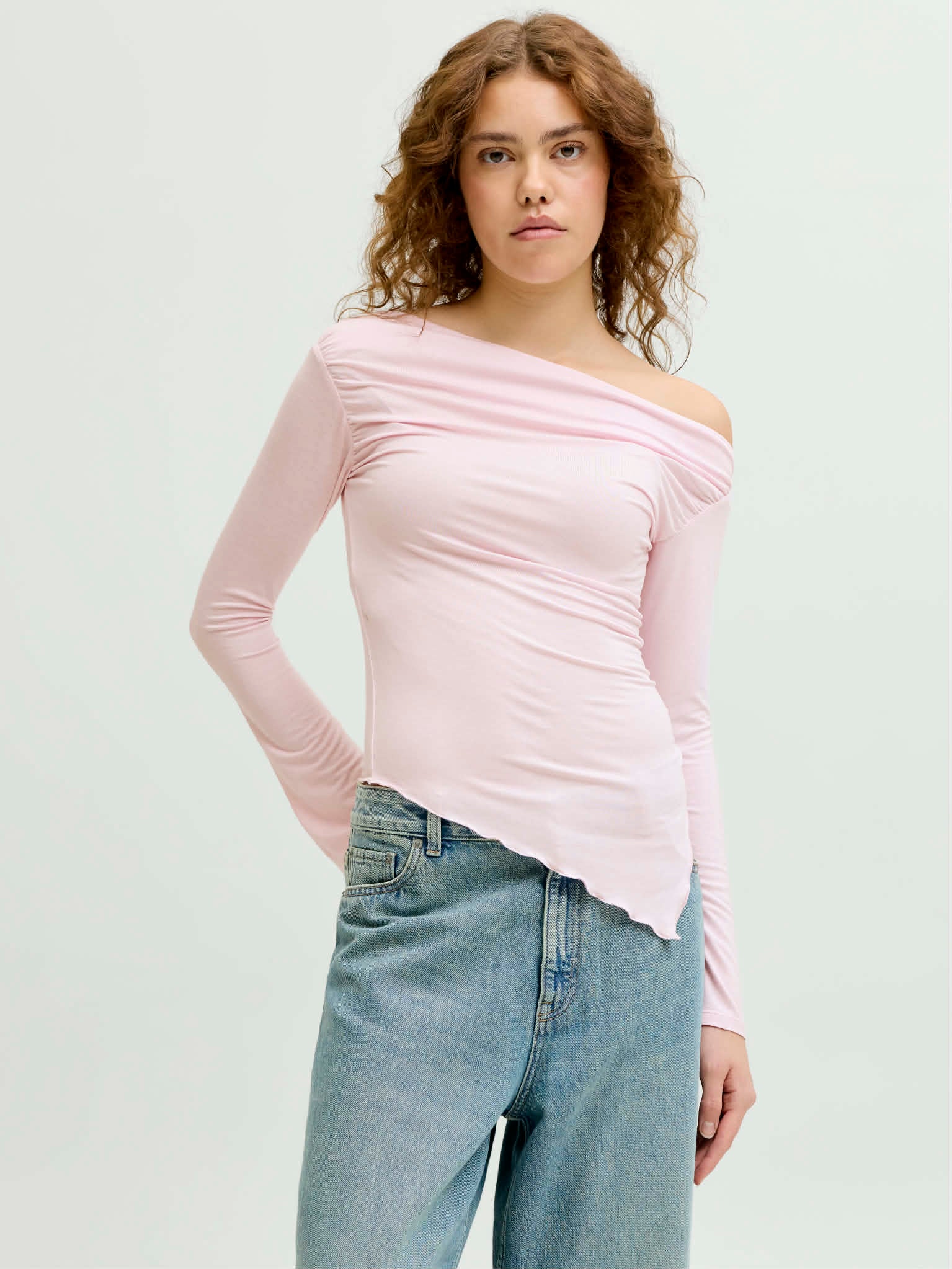 JXTHEA ASYM TOP - PINK LADY