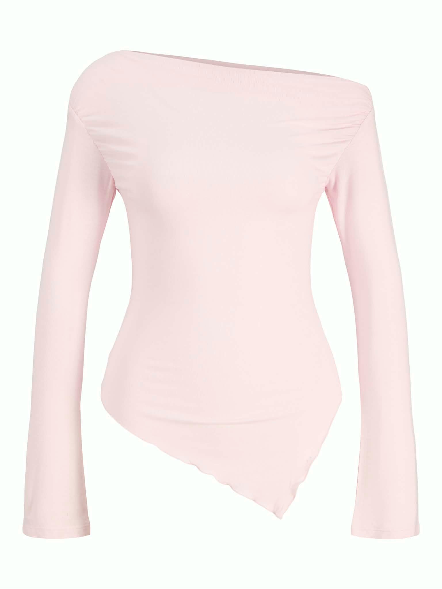 JXTHEA ASYM TOP - PINK LADY
