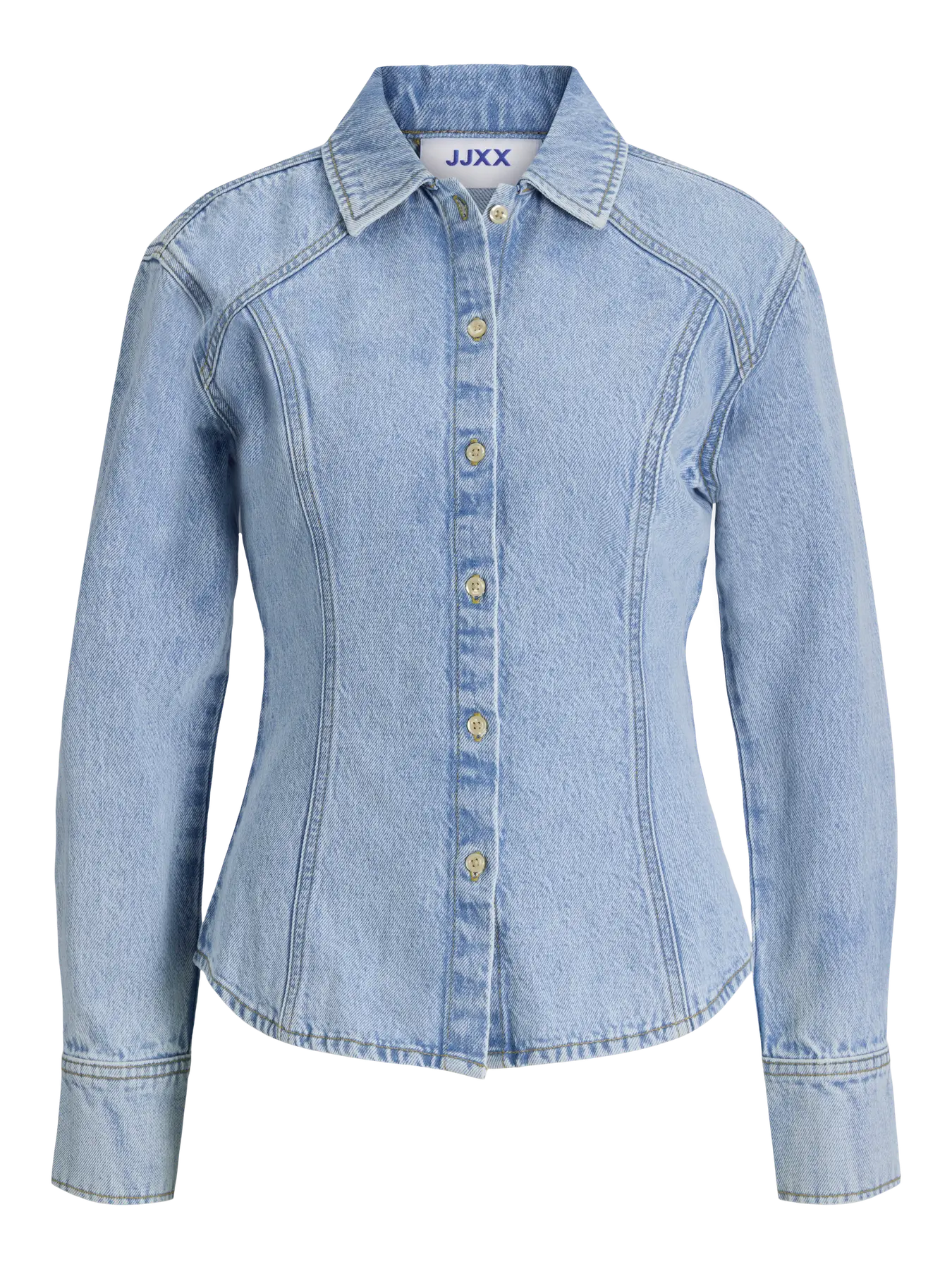 JXMINA DENIM SHIRT R338 - LIGHT BLUE DENIM