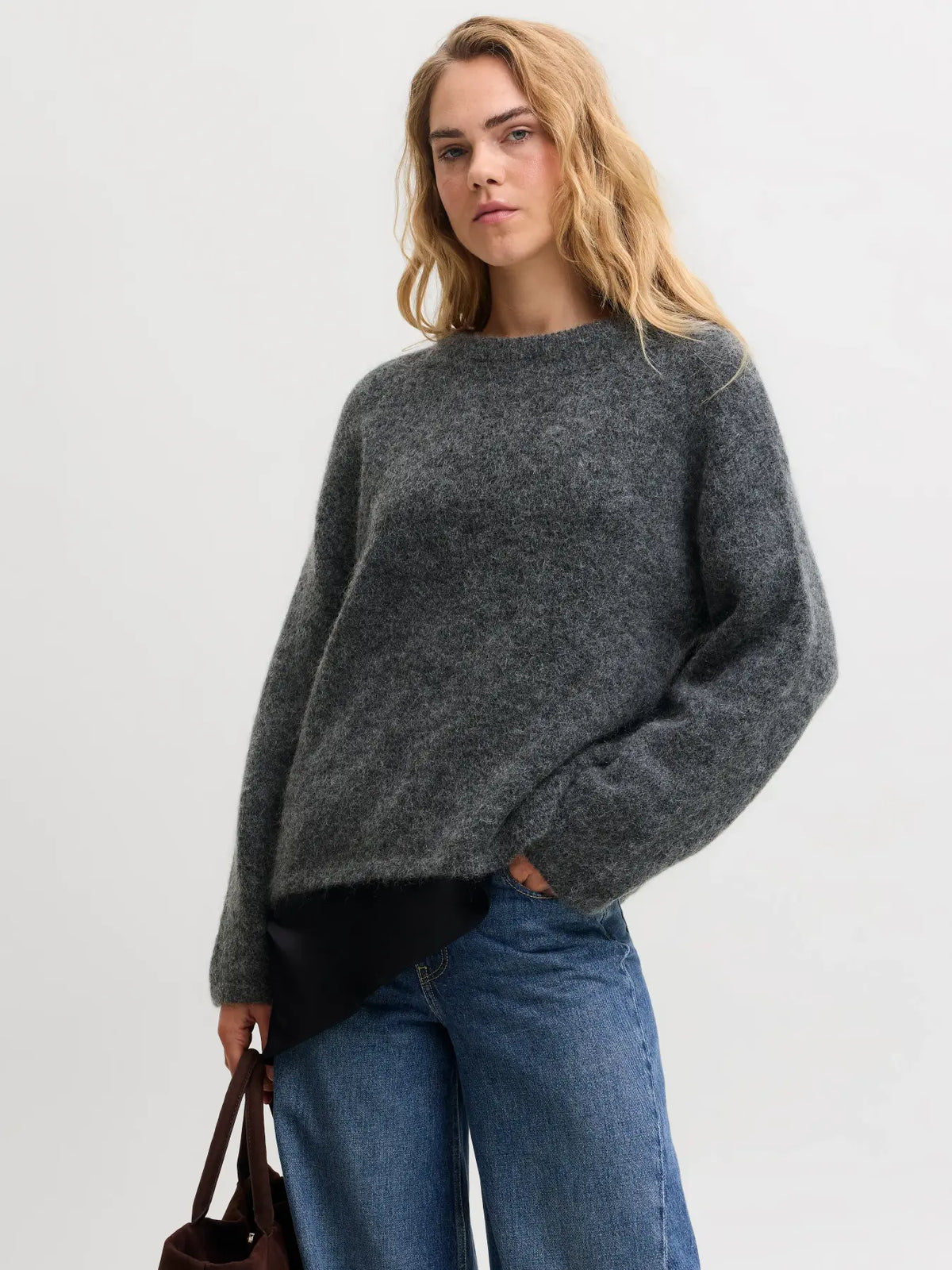 JXMARSHA WOOL BLEND CREW NECK KNIT