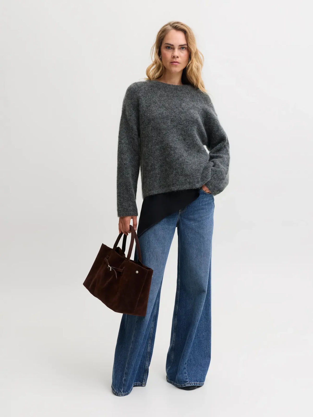 JXMARSHA WOOL BLEND CREW NECK KNIT
