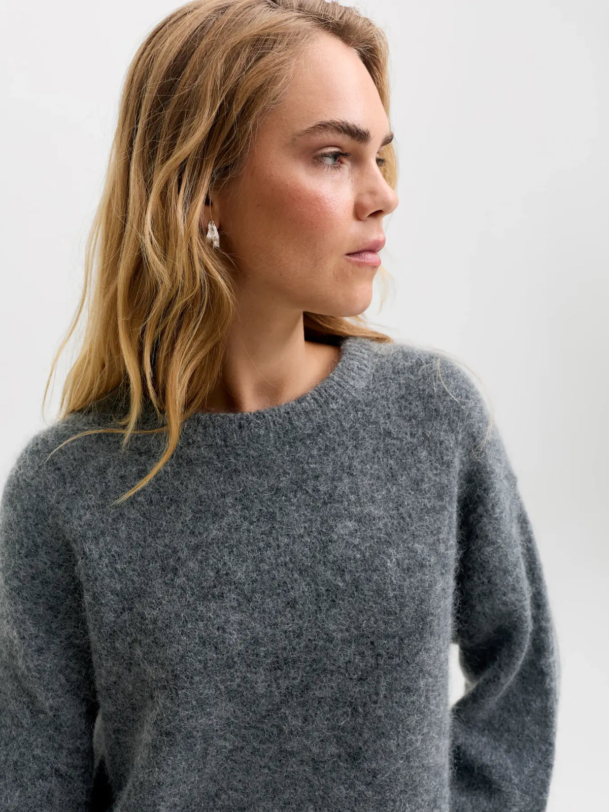 JXMARSHA WOOL BLEND CREW NECK KNIT