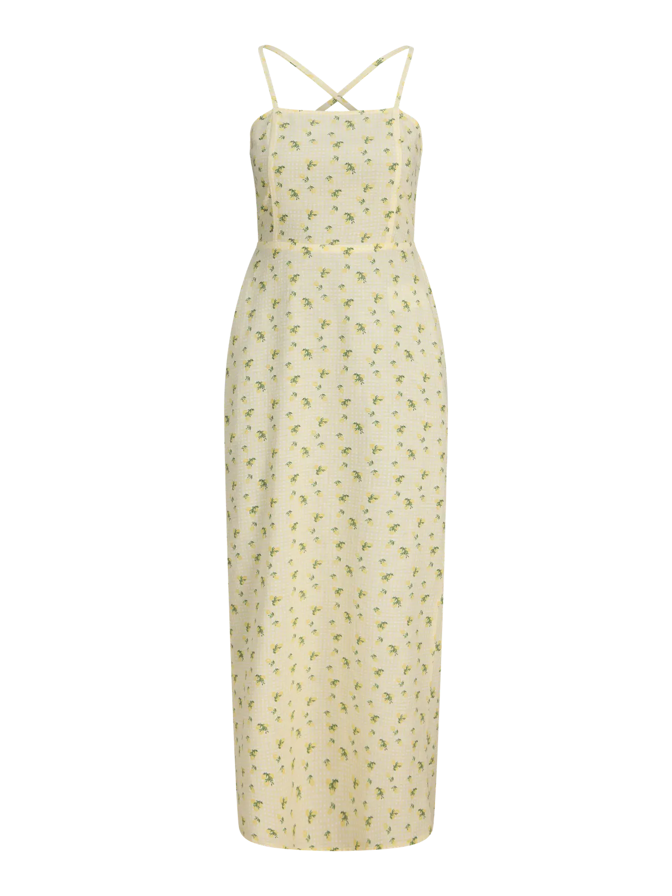 JXANNIKA OPEN BACK DRESS - SUNLIGHT LEMONS