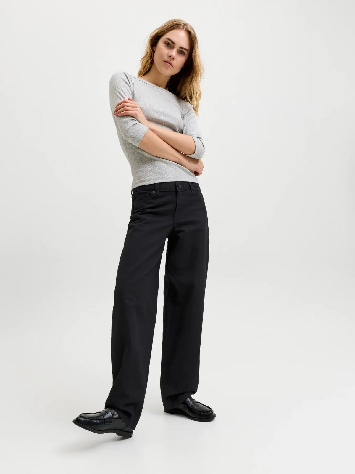 JXFUJI BARREL JEANS - BLACK