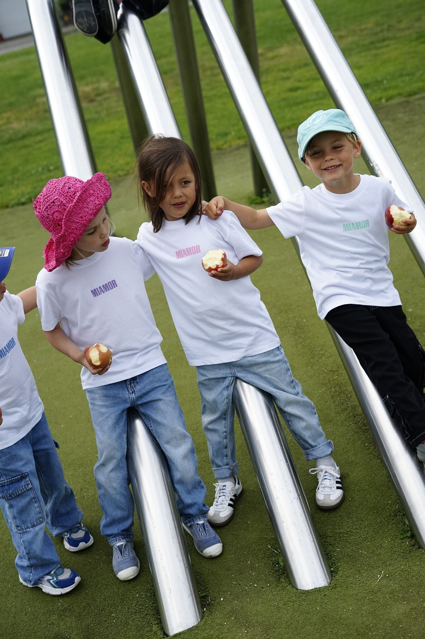 T-shirt blanc Mini Miamor - rose pâle