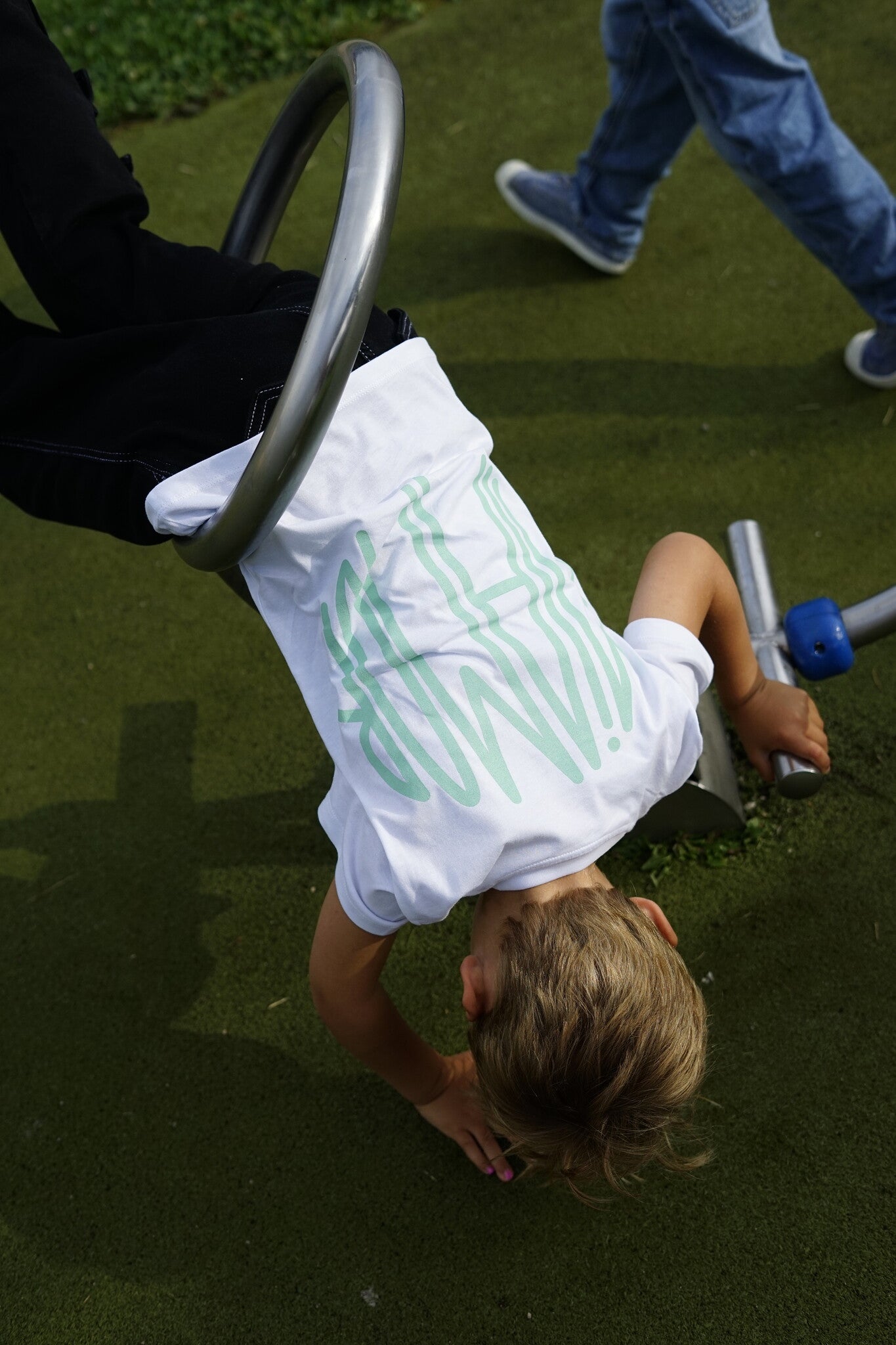 T-shirt blanc Mini Miamor - vert pastel
