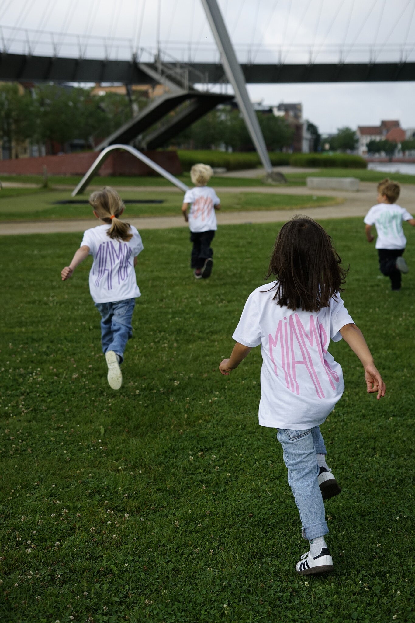 T-shirt blanc Mini Miamor - rose pâle