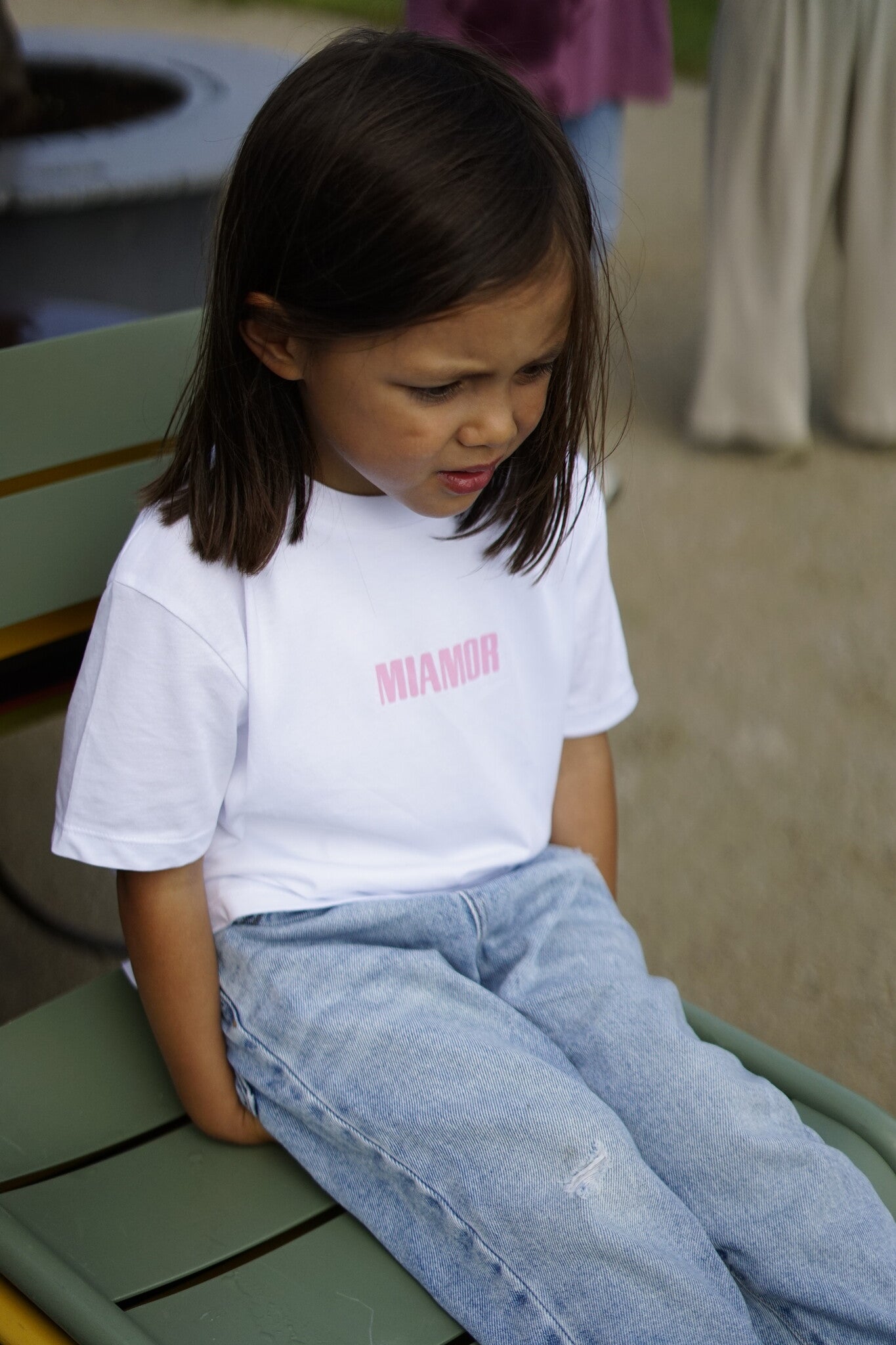 T-shirt blanc Mini Miamor - rose pâle