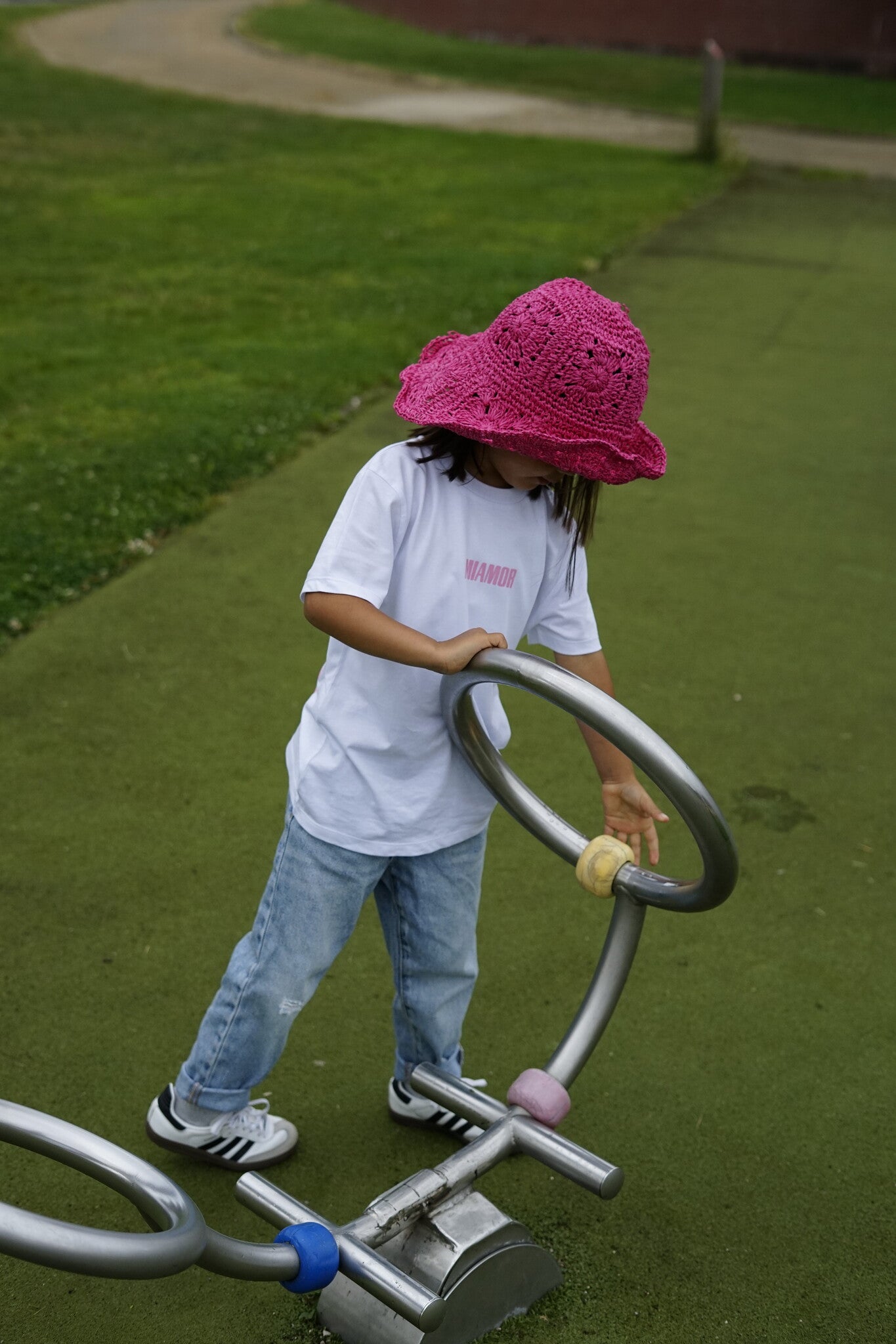 T-shirt blanc Mini Miamor - rose pâle