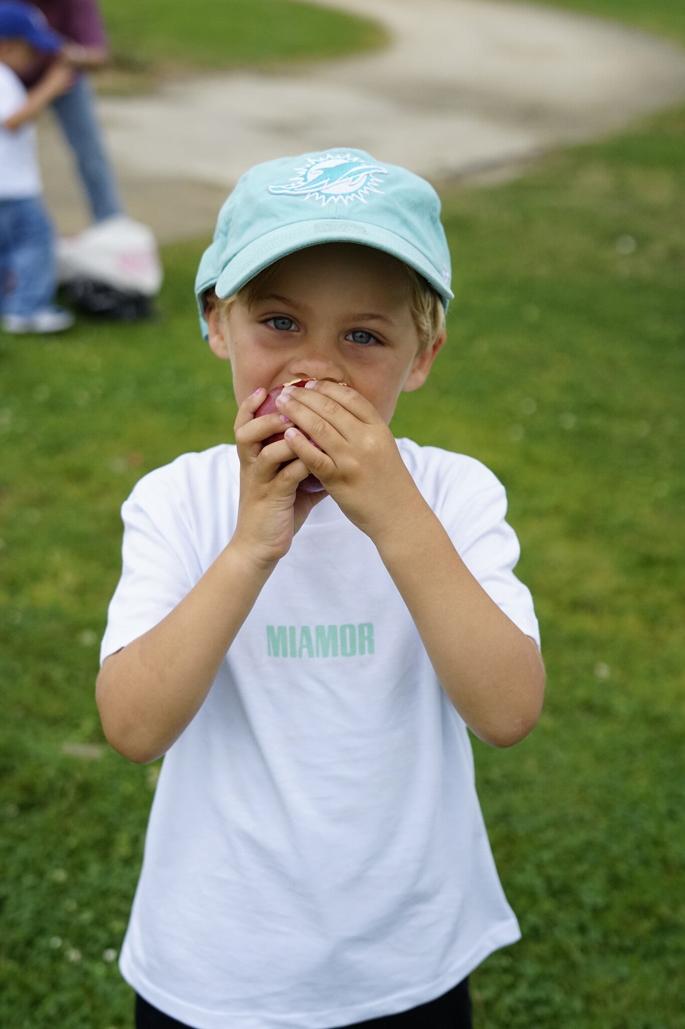 T-shirt blanc Mini Miamor - vert pastel
