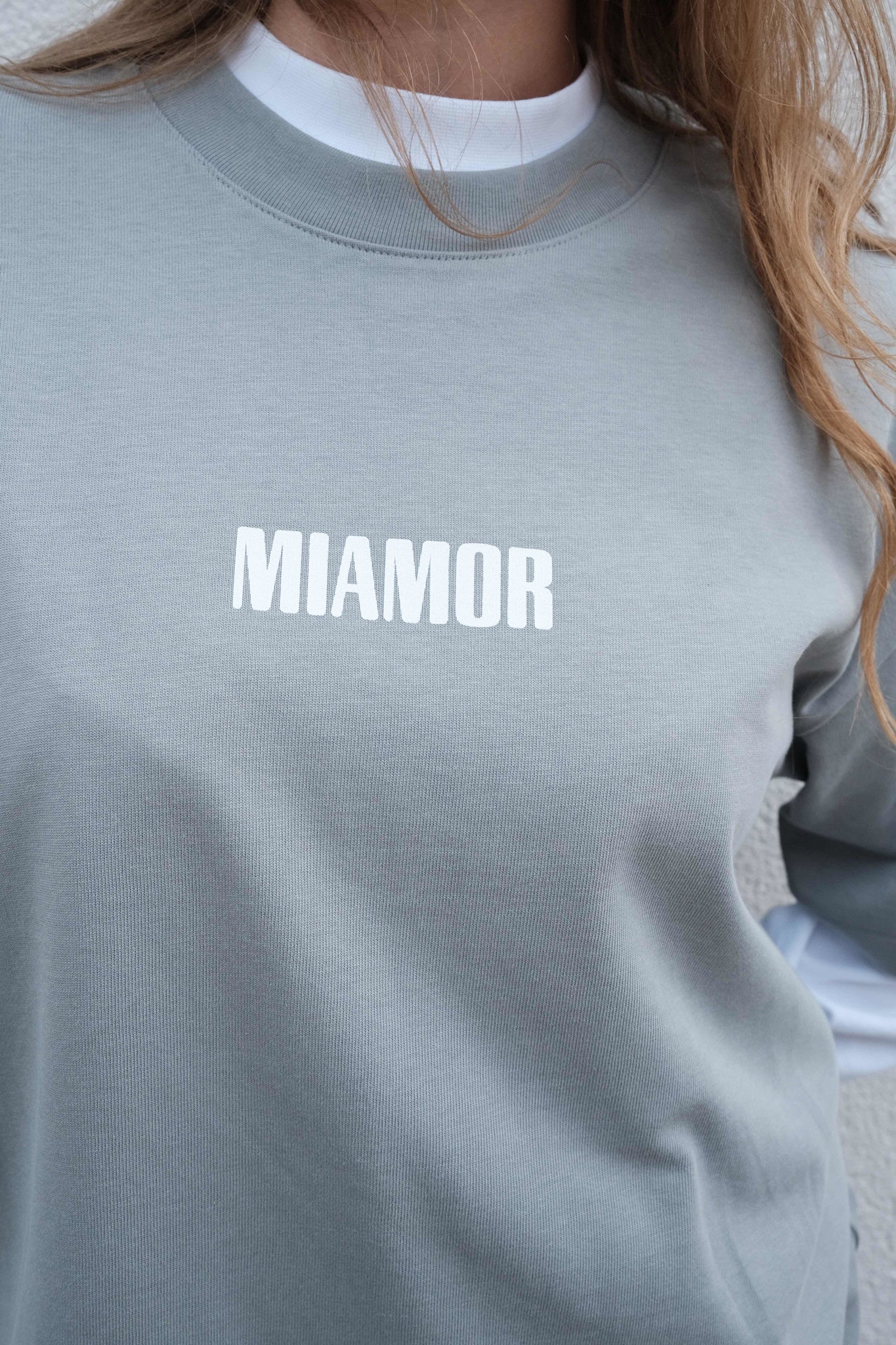 Miamor unisex superheet T-shirt - steengrijs