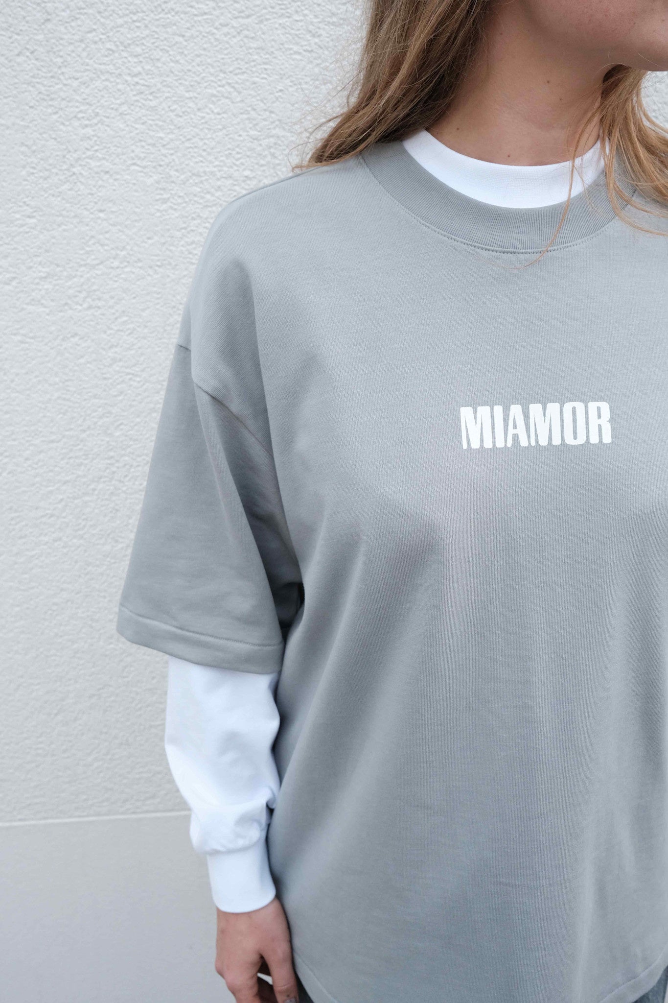 Miamor unisex superheet T-shirt - steengrijs