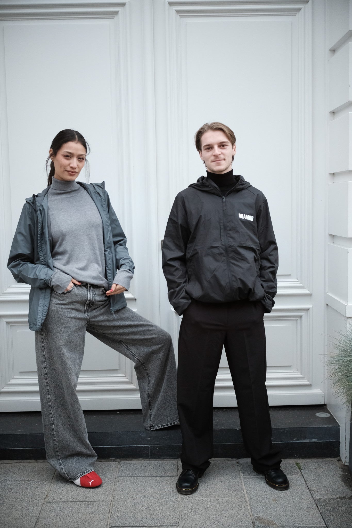 Miamor rain jacket - deep grey